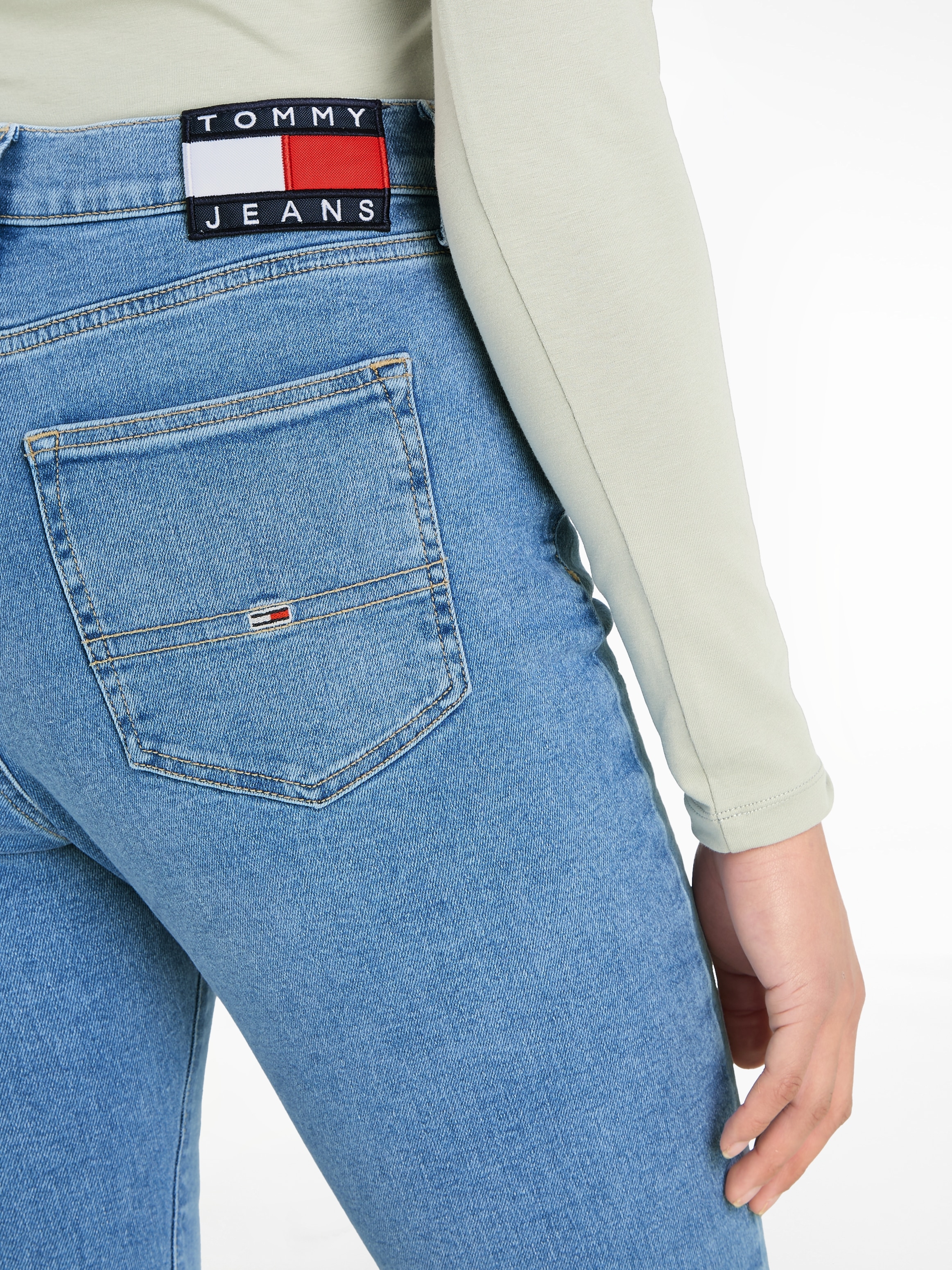 für Tommy | kaufen »Jeans Skinny-fit-Jeans und mit BAUR CG4«, HR Jeans Logobadge SSKN Labelflags SYLVIA