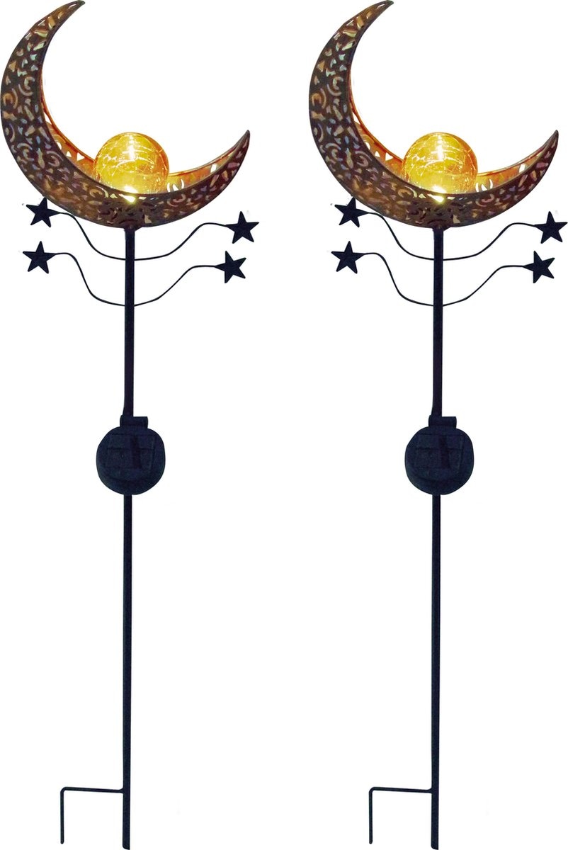 LUXFORM Gartenleuchte "Solar-Erdspieß-Gartenlampe - Mandala - 2 Stück" LED- günstig online kaufen