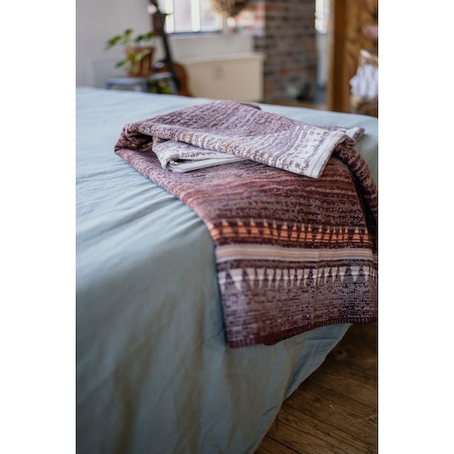 IBENA Wohndecke »Gizeh«, mit ethnischem Muster, nachhaltig aus  Bio-Baumwolle, Kuscheldecke auf Rechnung | BAUR