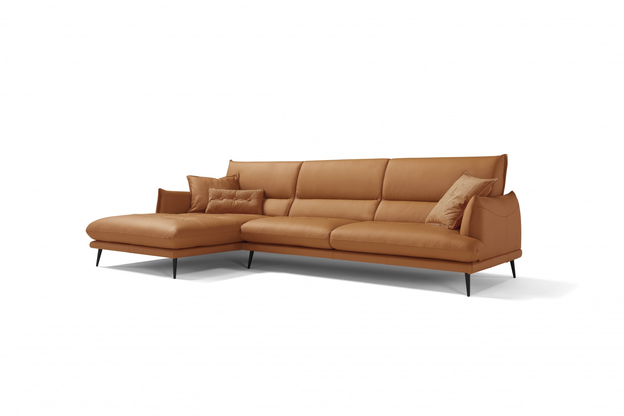 Egoitaliano Ecksofa "FUNNY, hochwertiges & aktuelles Design, bequeme Rückenlehne, L-Form" hochwertiger Sitzkomfort, L-Form