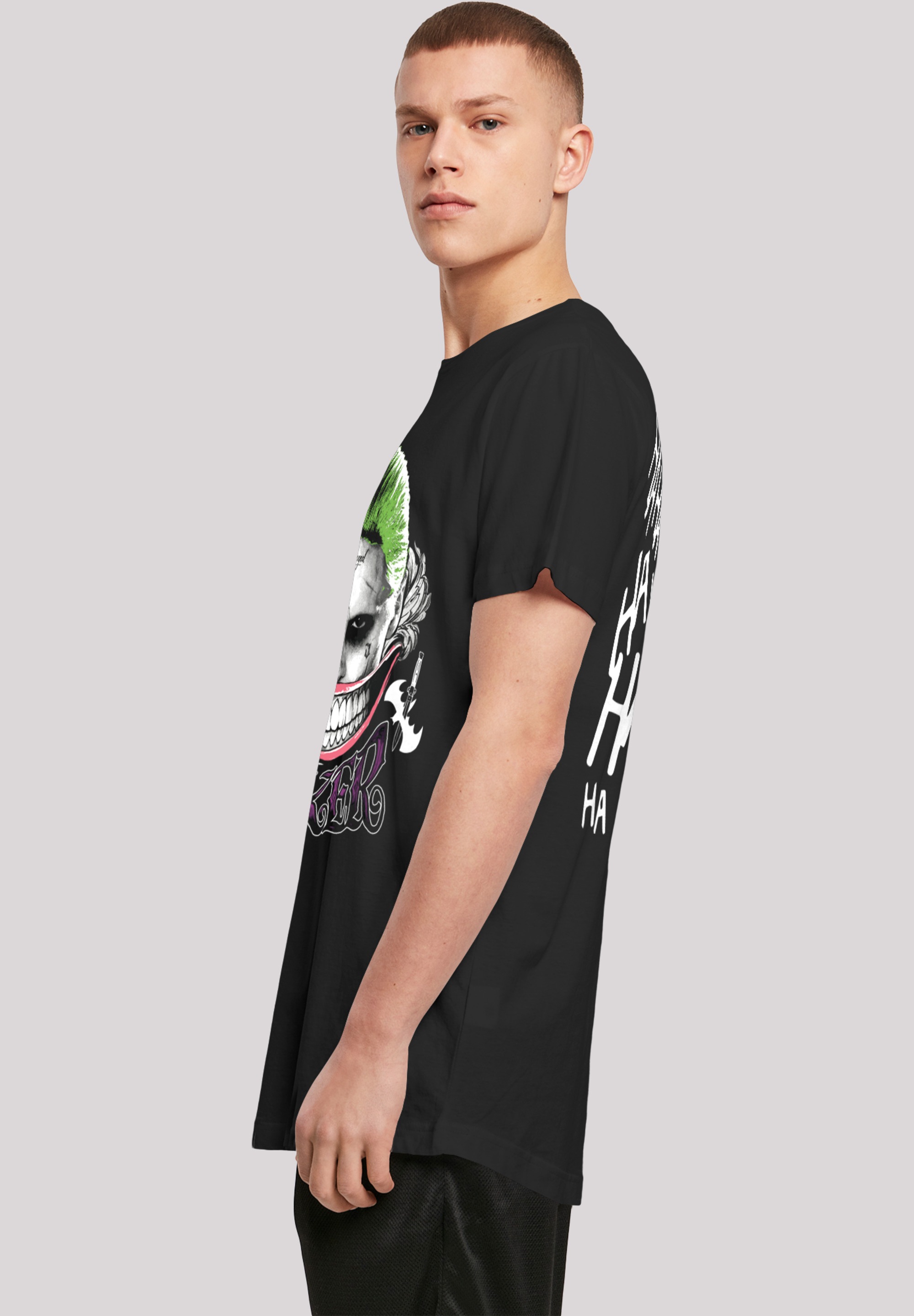 F4NT4STIC T-Shirt »Suicide Squad Joker Coloured Smile« Print