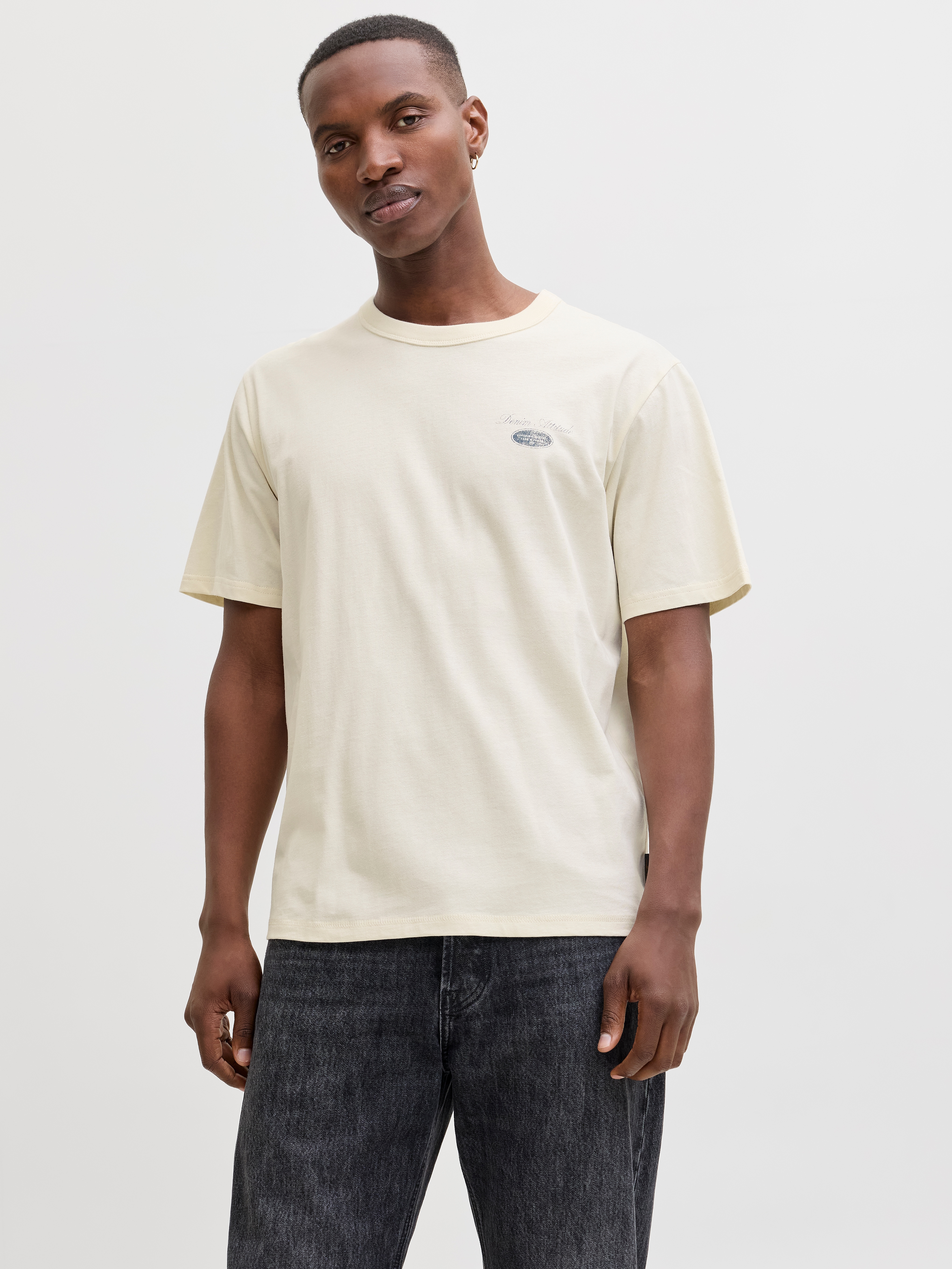 Jack & Jones Rundhalsshirt "JJEDOVER GRAPHIC TEE SS CREW NECK SN" Baumwolle, relaxed fit