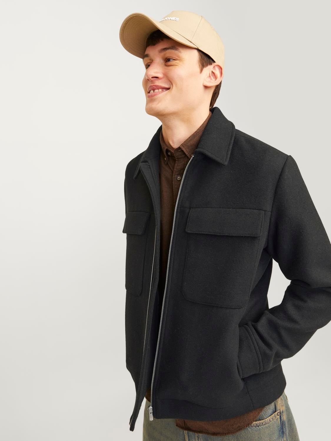 Jack & Jones Wolljacke "JPRBLURUSSEL WOOL BLEND JACKET SN", ohne Kapuze günstig online kaufen