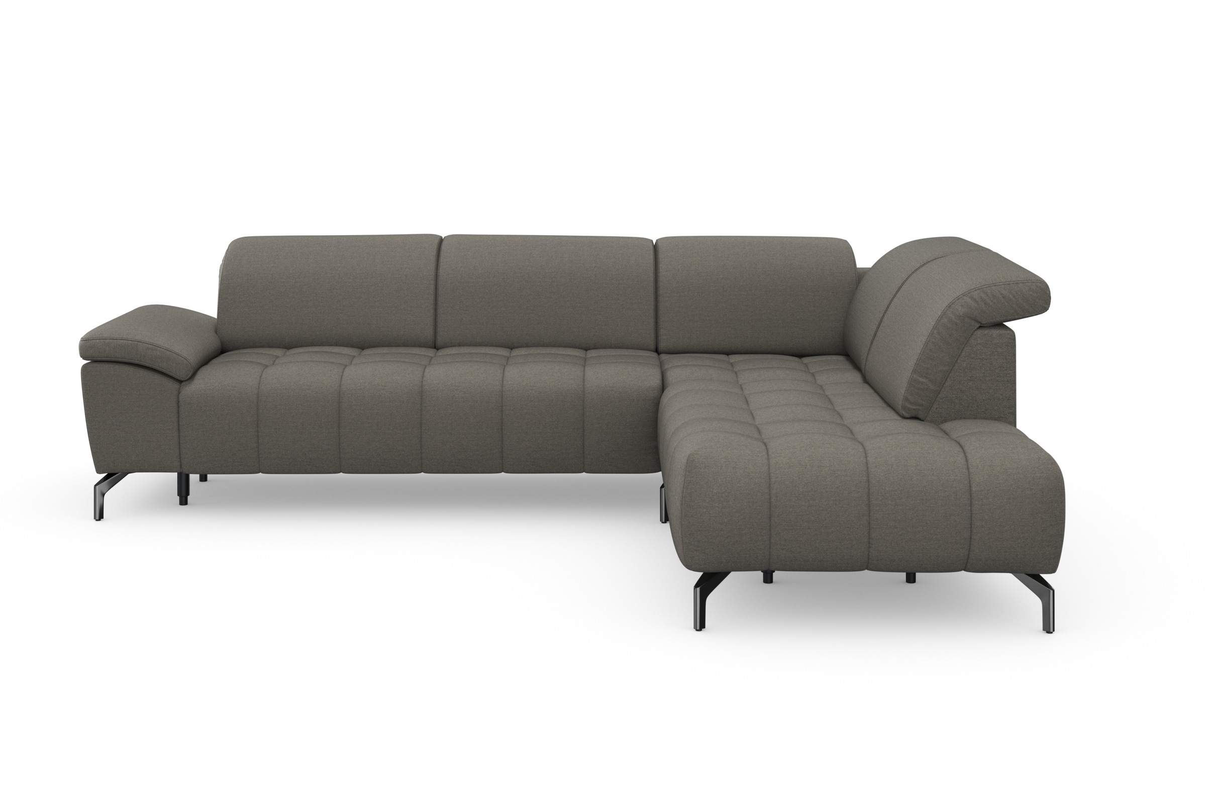 sit&more Ecksofa "Cool L-Form" wahlweise mit Kopfteilverstellung und Vorziehsitz motorisch