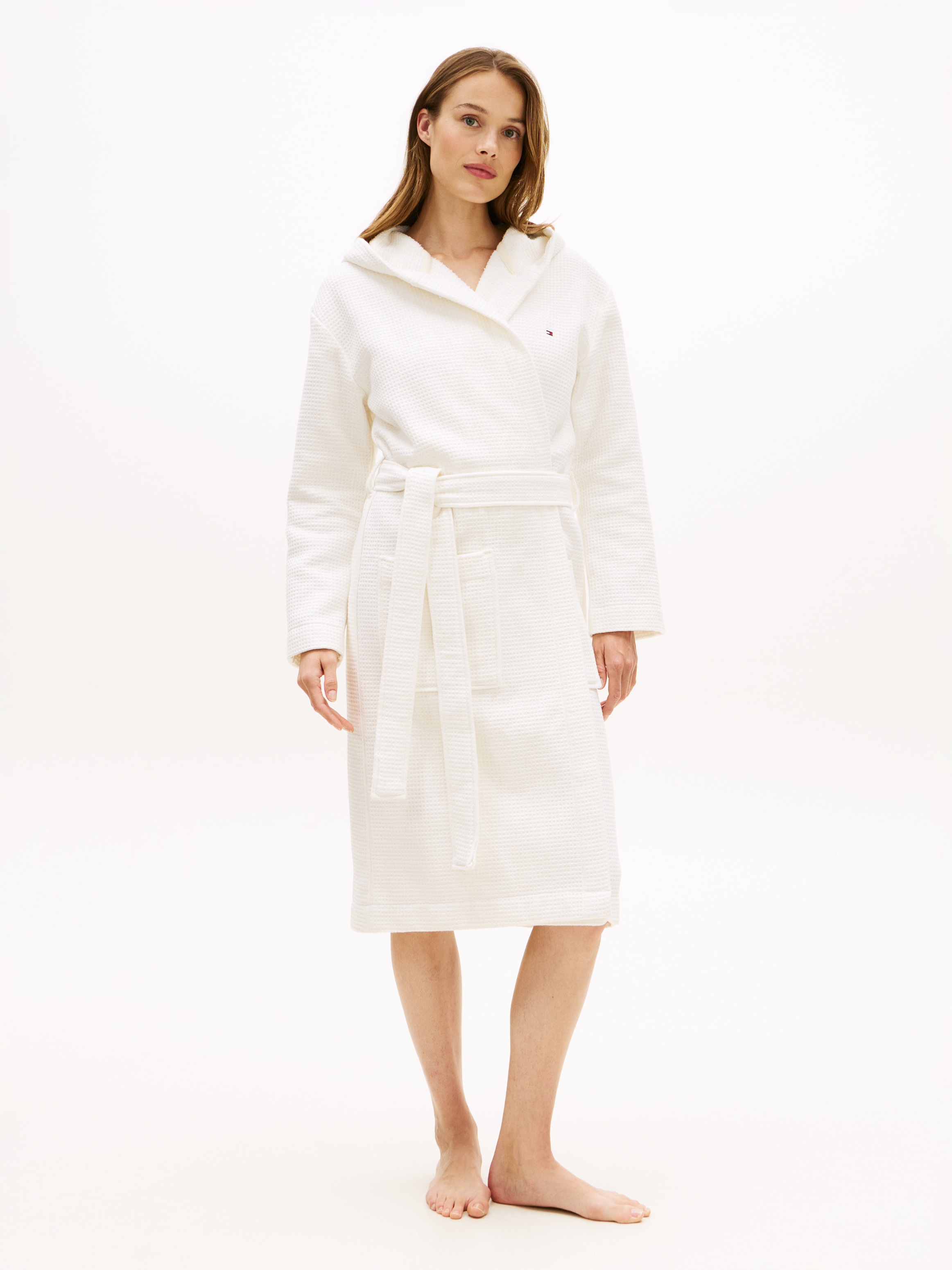 Tommy Hilfiger Underwear Bademantel mit Waffelstruktur günstig online kaufen