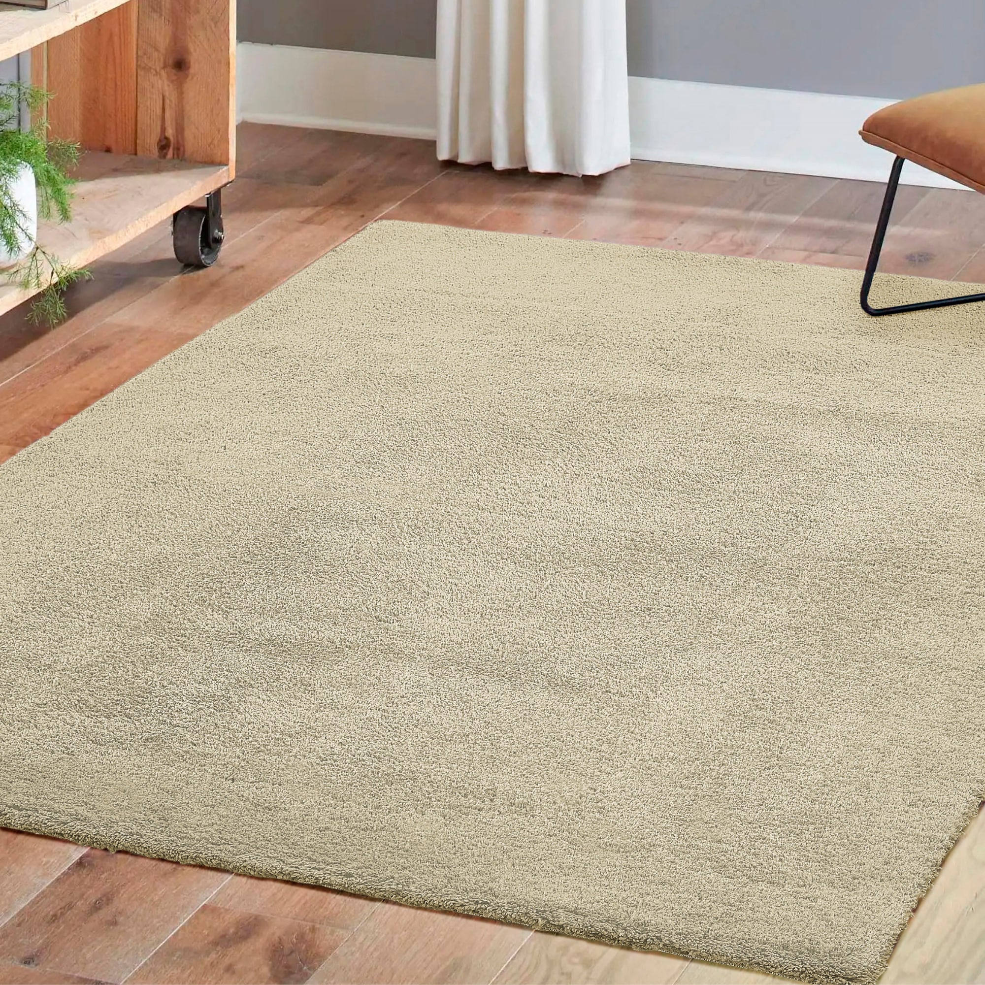 Andiamo "San Paolo" rechteckig 27 mm Höhe Uni Farben, weiche Qualität, ideal im Wohnzimmer & Schlafzimmer