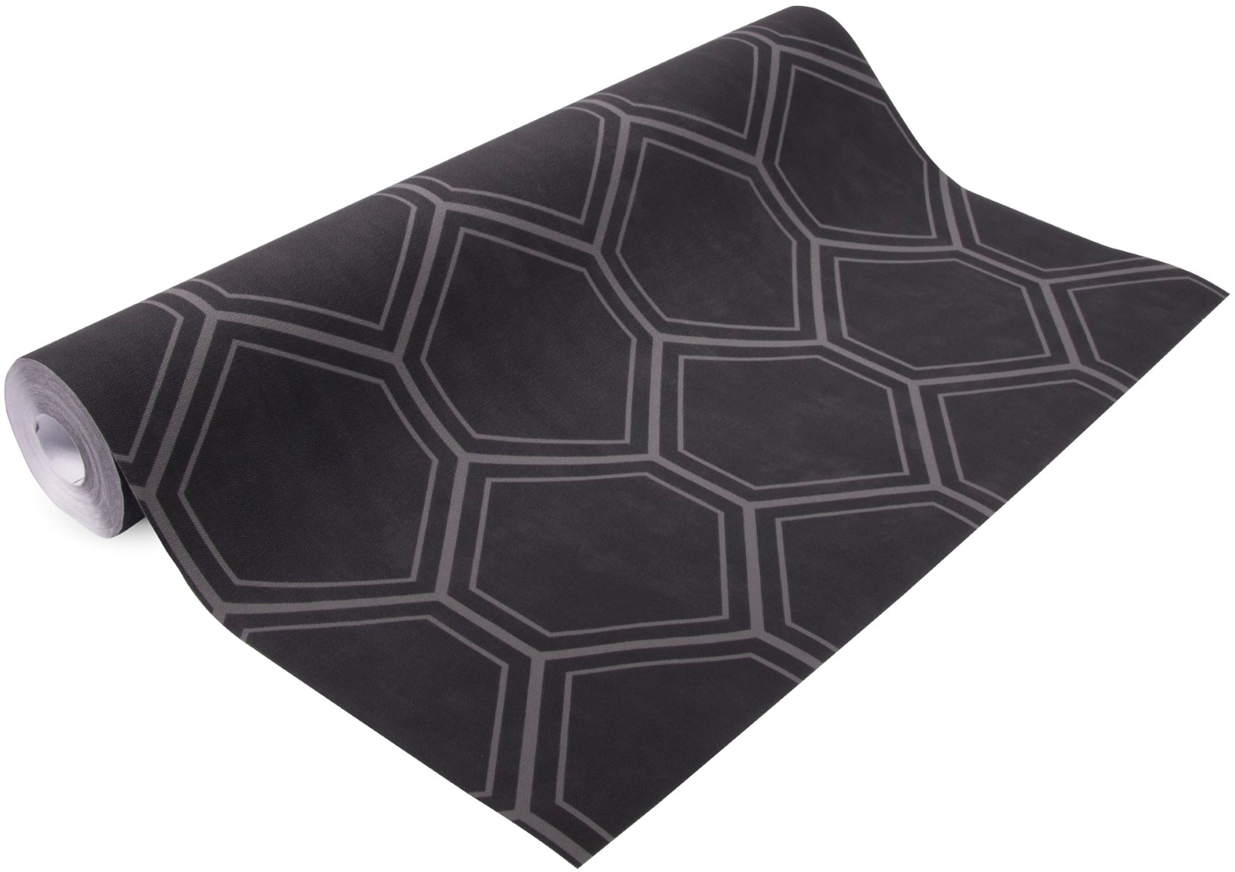 Superfresco Easy Vliestapete »Geo - Hexagon«, geometrisch, Schwarz - 10m x 52cm