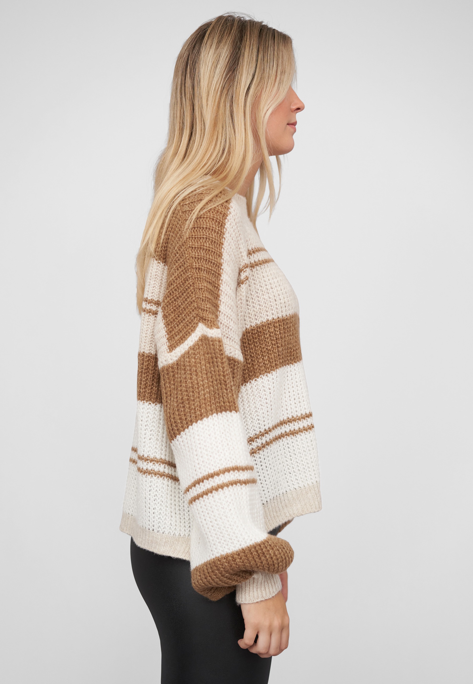 CLOUD 5IVE Fleecepullover »CLOUD 5IVE Knit Sweater with stripes«
