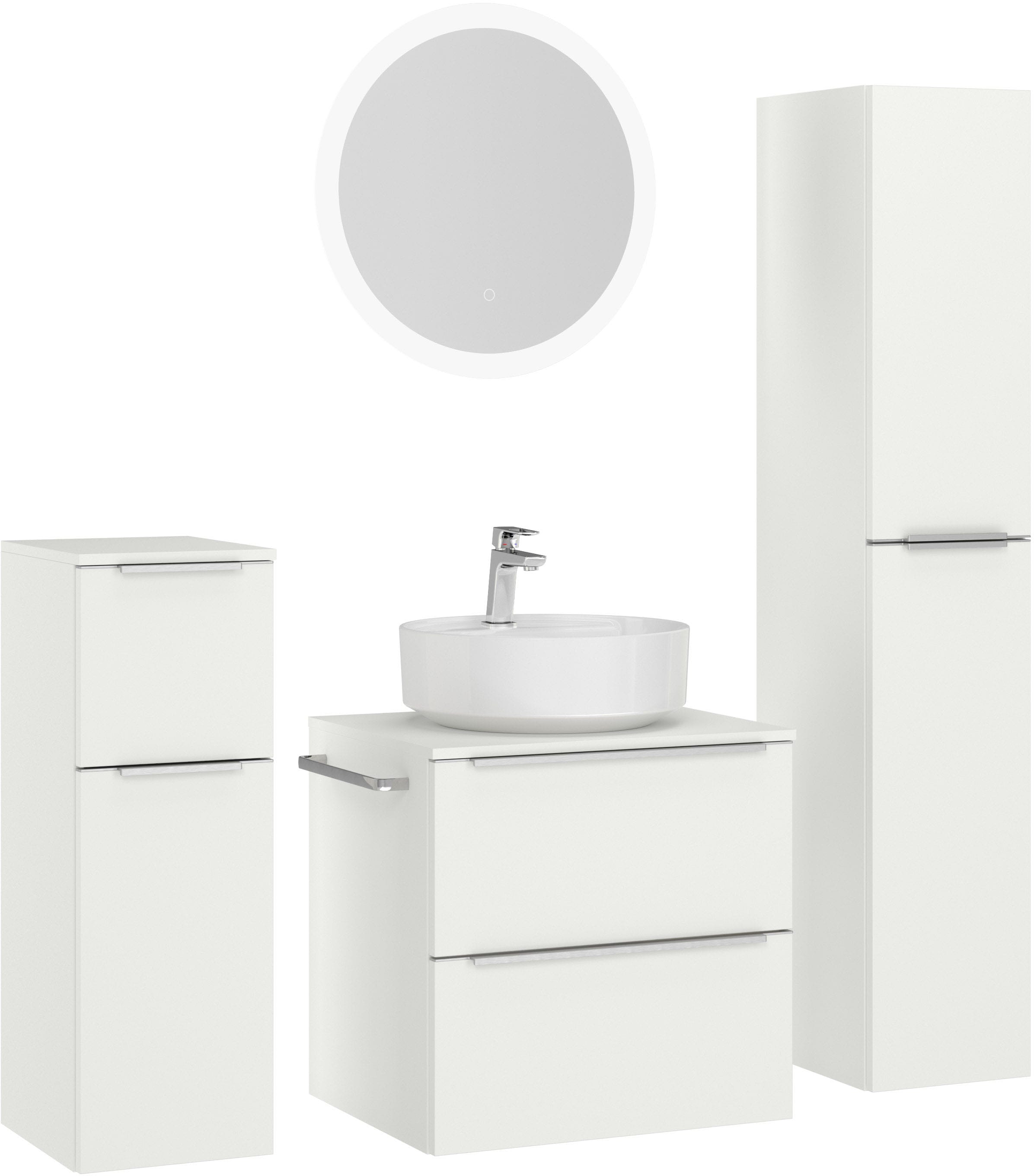 nobilia Badmöbel-Set "Alvene", (4 St., vormontiert, mit Soft-Close), inkl. günstig online kaufen