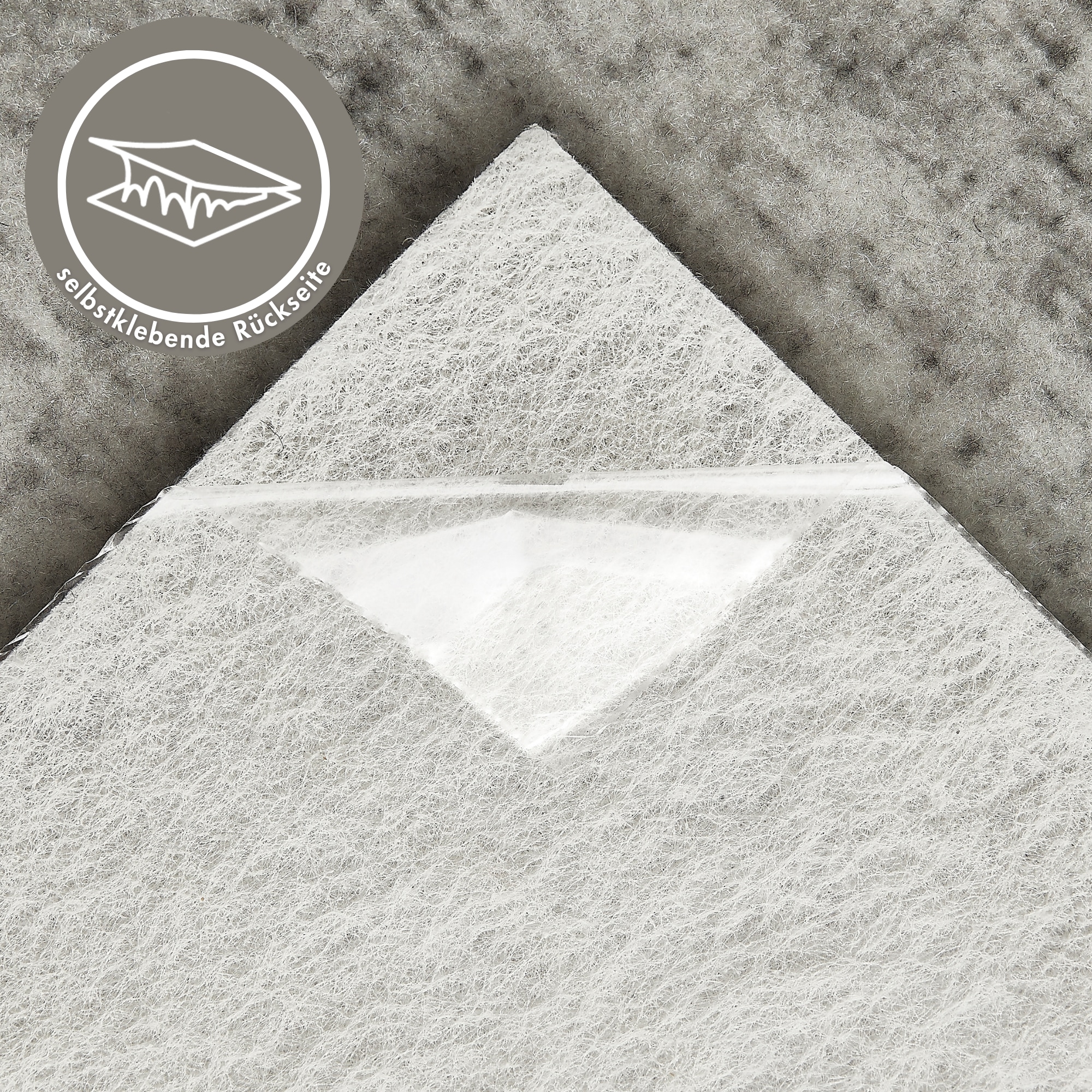 Andiamo Teppichfliese »Paris Nadelfilz«, quadratisch, 4 mm Höhe, 40x40 cm, selbstklebend, robust & strapazierfähig, 25 Stück (4 qm)