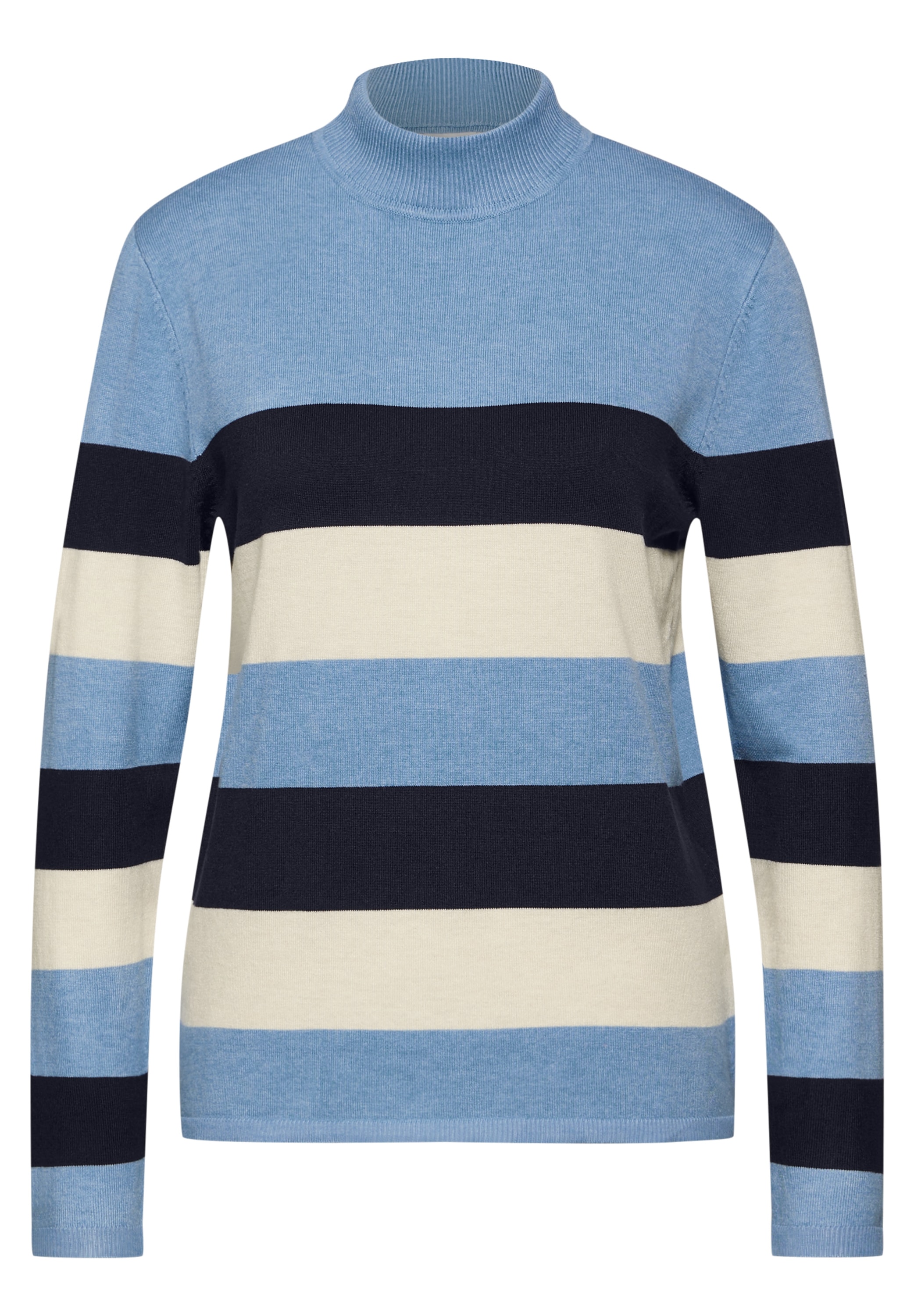 STREET ONE Strickpullover, mit Stehkragen