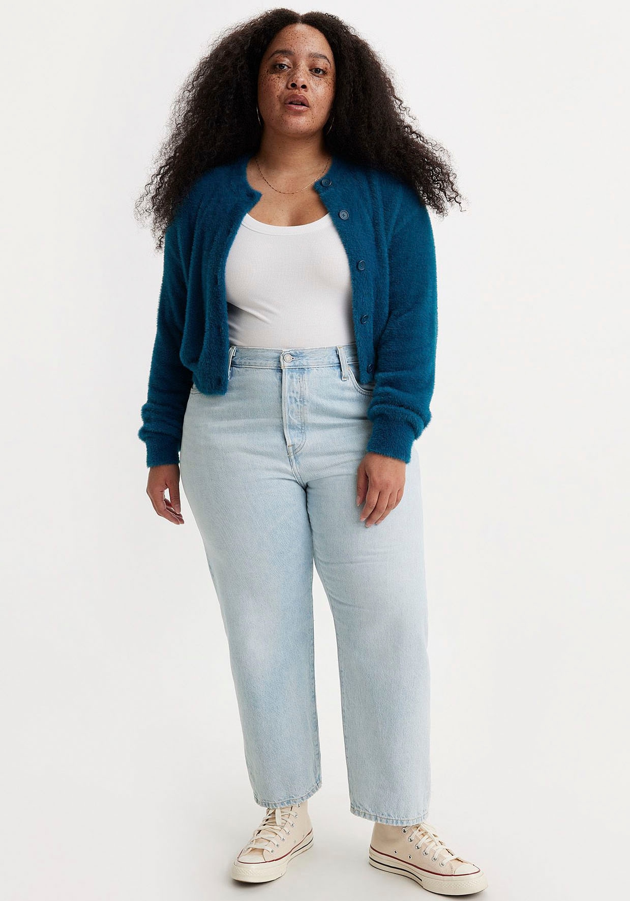 Levi's® Plus 7/8-Jeans »501® CROP«, in klassischer Leibhöhe