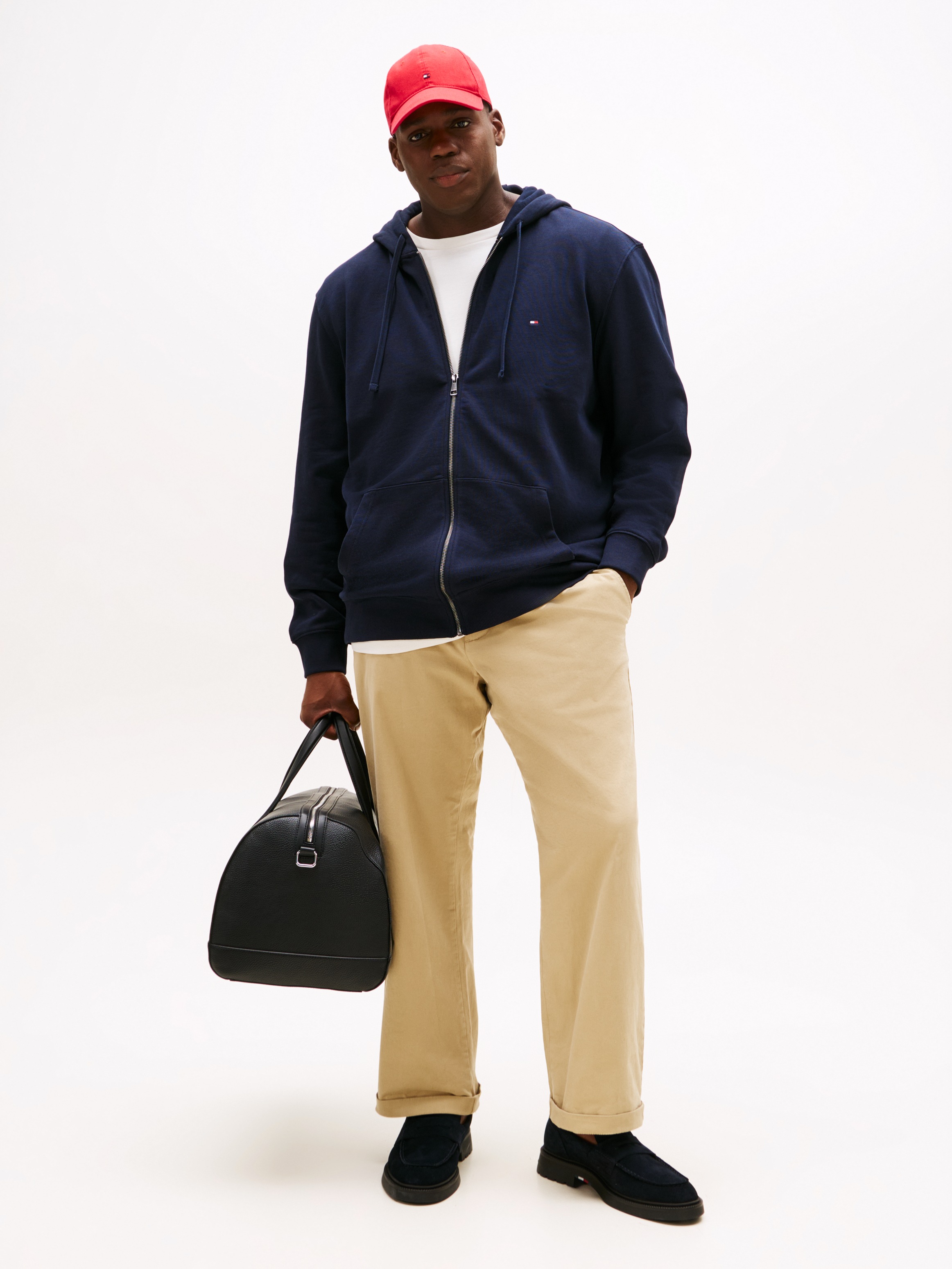 Thumbnail - Tommy Hilfiger Big & Tall Kapuzensweatjacke "BT-ESSENTIAL TERRY ZIP THROUGH" Große Größen, Kapuze mit Tunnelzug