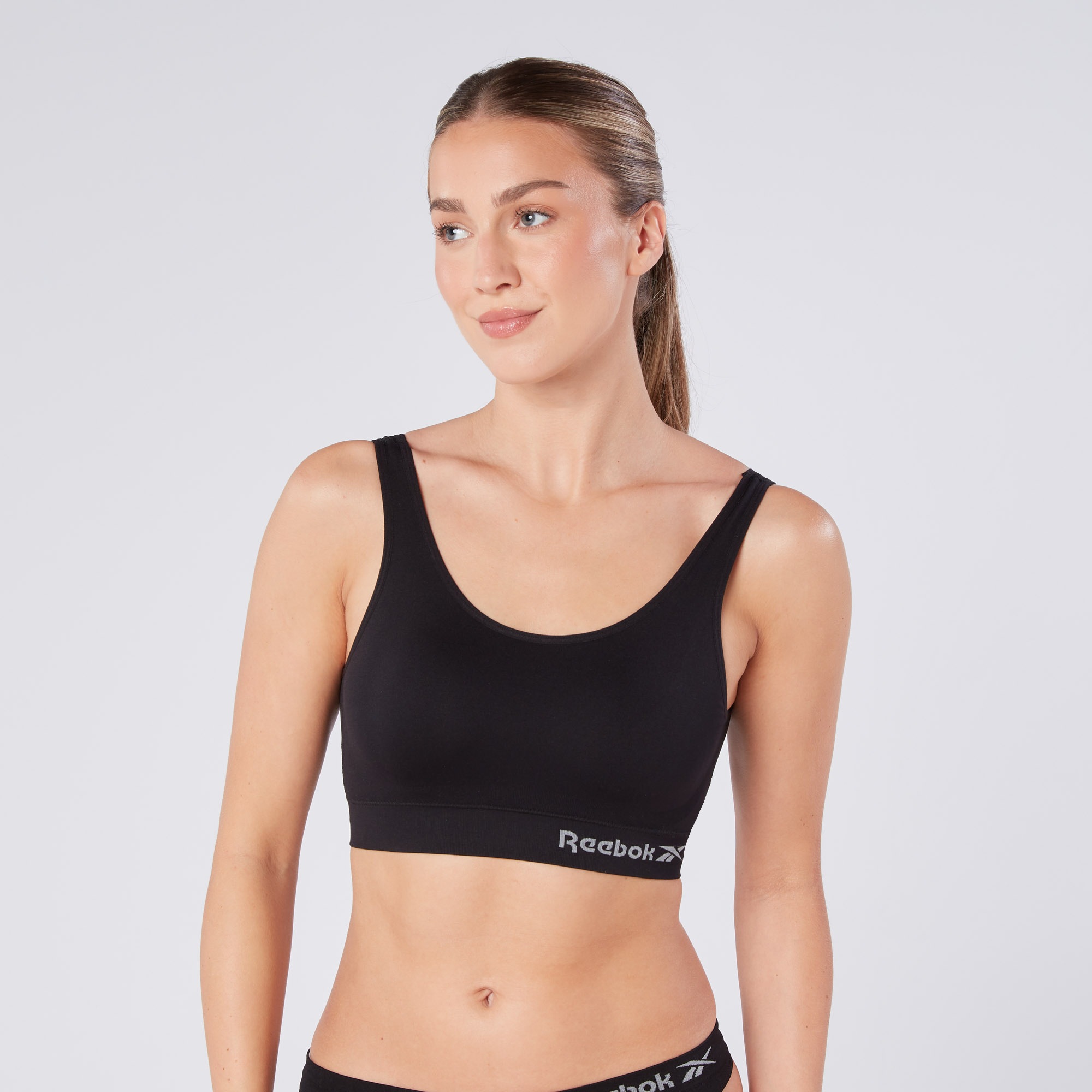 Thumbnail - Reebok Bustier "KIRA" breite Träger, ohne Verschluss, bequem, basic, ohne Bügel, mit Logo
