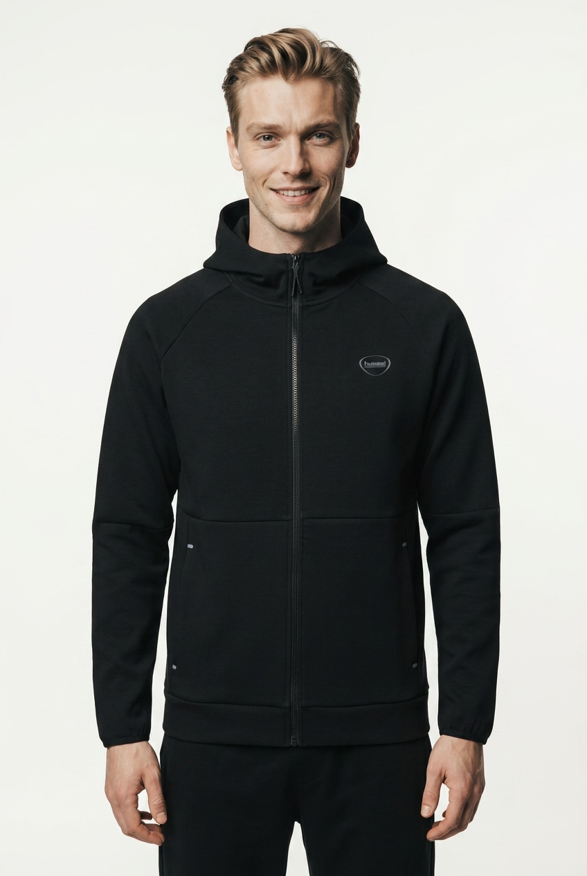 hummel Kapuzensweatjacke "HMLTECH FLEECE REGULAR ZIP HOODIE" mit Kapuze, Langarm, normale Schnittform