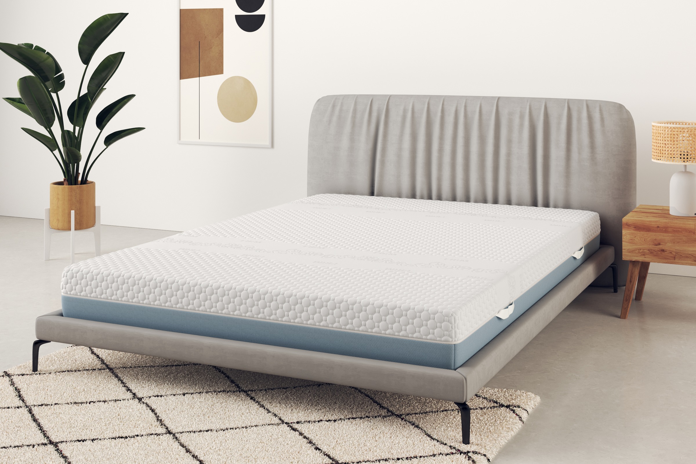 Älgdröm Hybridschaum-Matratze »Flipper Premium, 7 Zonen Matratze 90x200 cm, 140x200 cm & mehr«, 25 cm hoch, (1 St., 1-tlg.), vier unterschiedlich feste Liegeseiten (H2+3/H3+4/H4+H5), wendbar