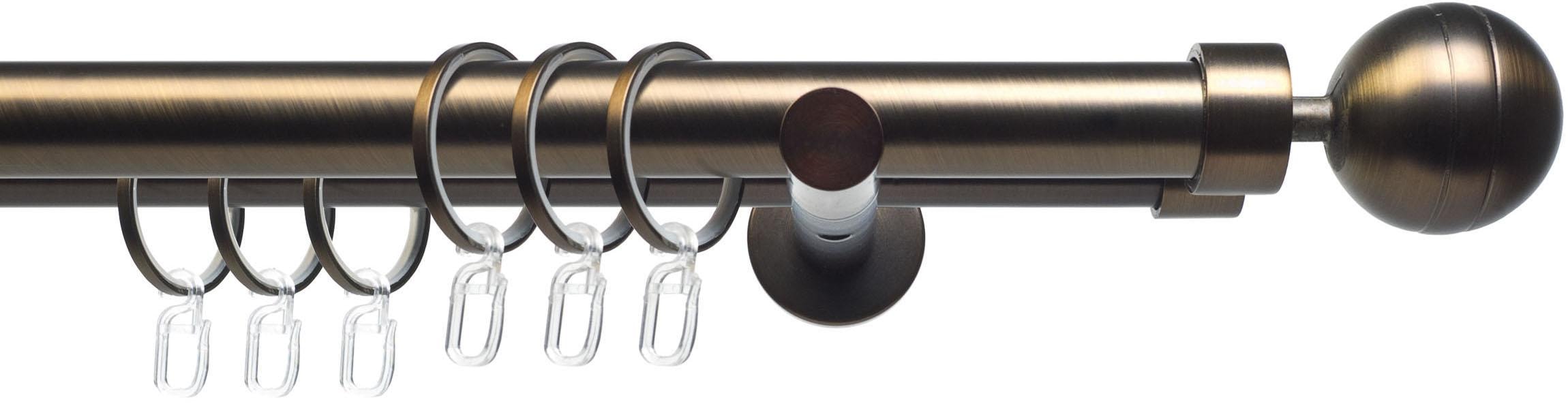 Liedeco Gardinenstange "CELKUGEL01SG2L" Ø 25 mm 2 läufig-läufig Fixmaß 2-lä günstig online kaufen