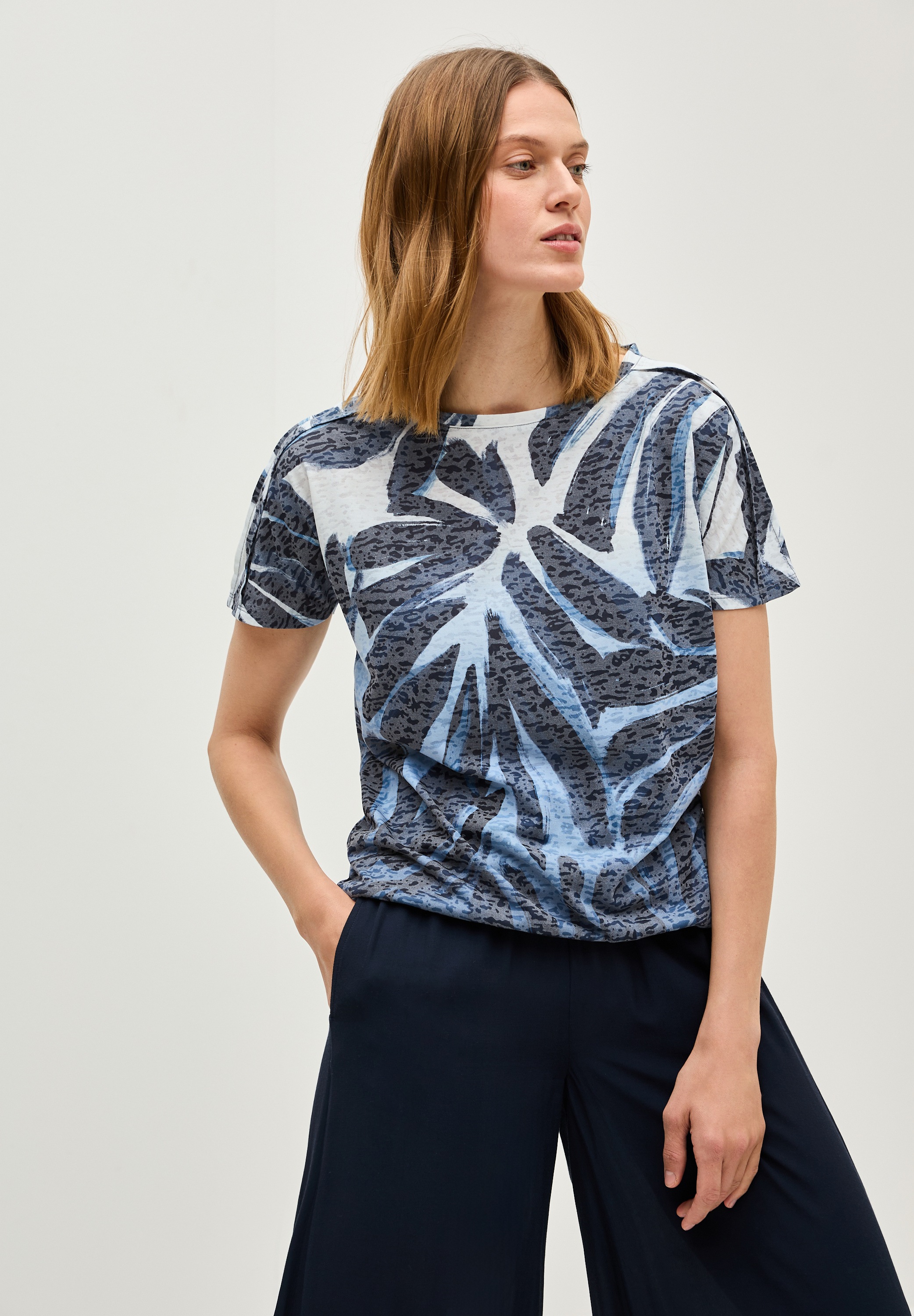 Cecil Print-Shirt, aus elastischem Materialmix günstig online kaufen