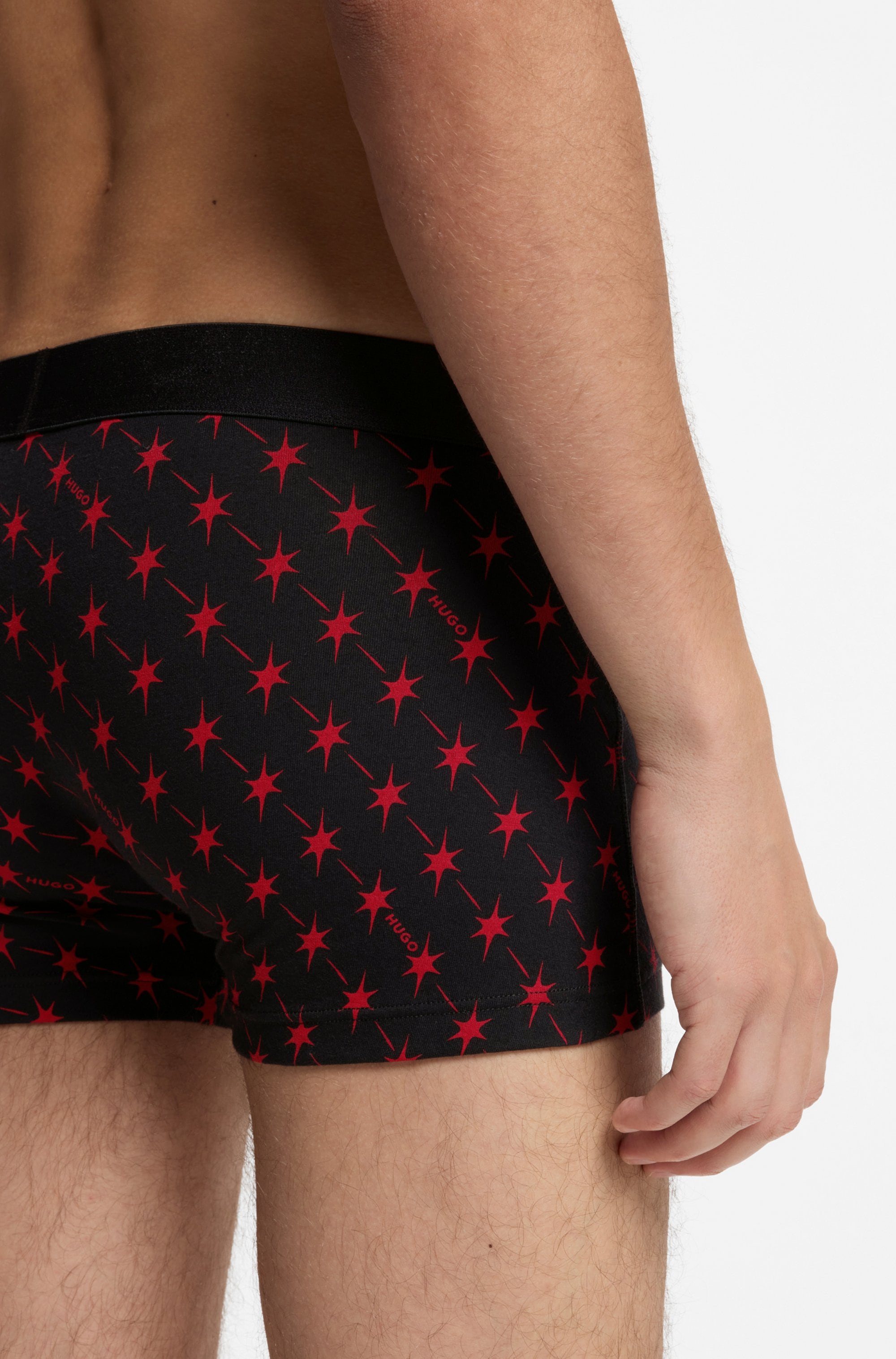 HUGO Underwear Trunk »TRIPLET GIFT SET« 3 Stk. aus Stretch-Baumwolle mit kurzem Bein und Logo-Bund