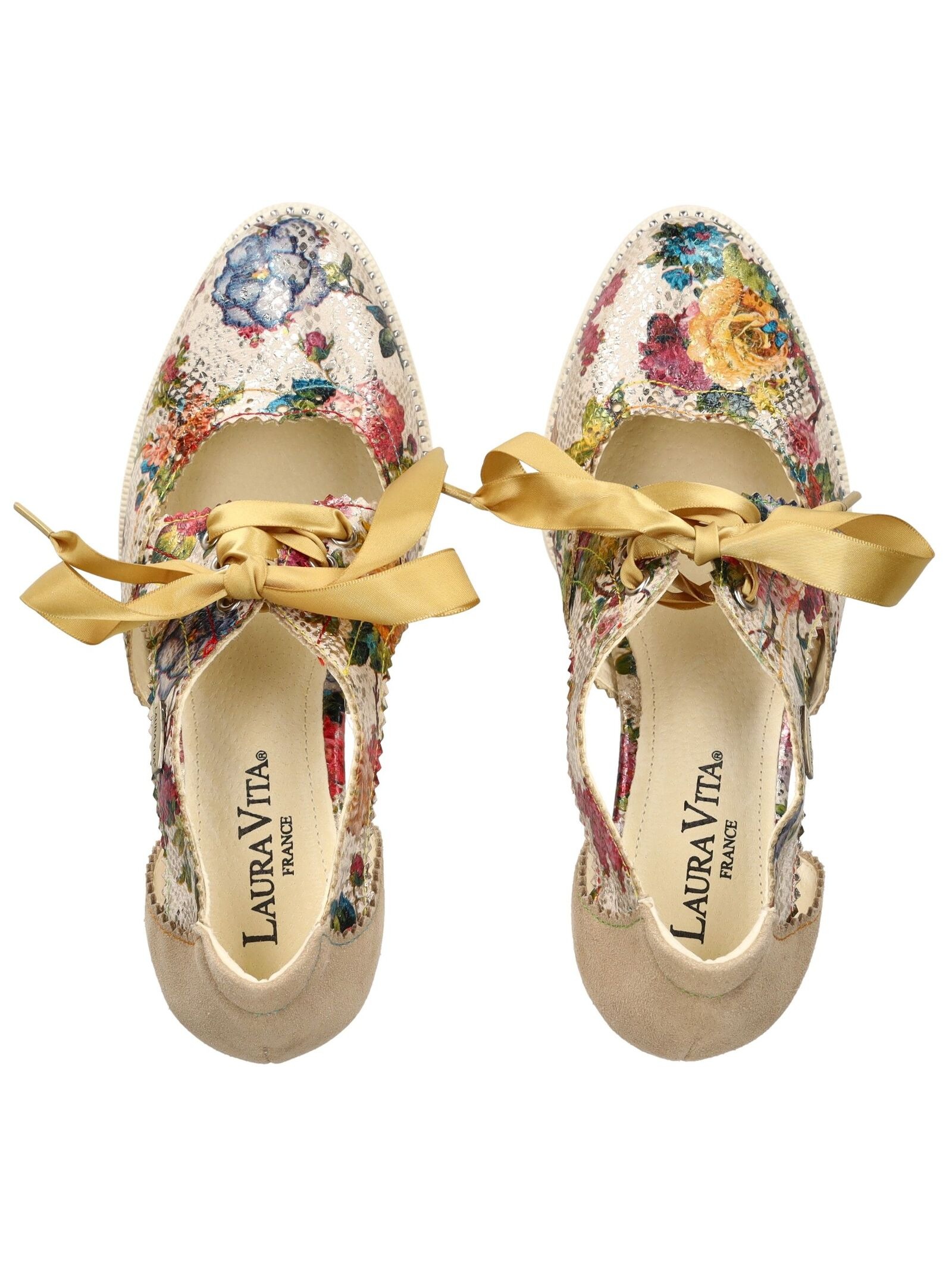 LAURA VITA Schnürpumps »LAURA VITA Pumps Leder/Textil«