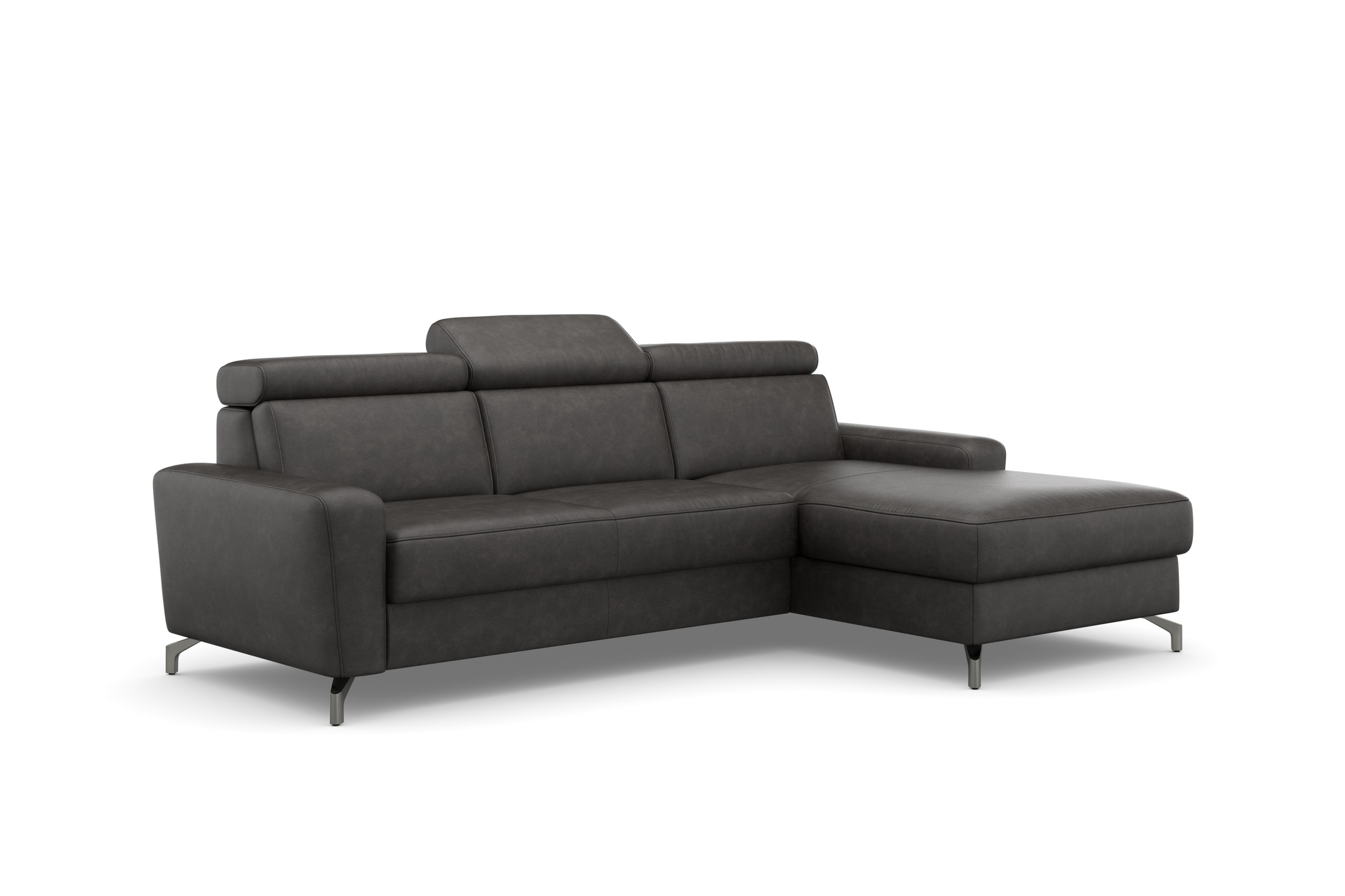 sit&more Ecksofa »Scarlett L-Form«, inklusive Kopfteilverstellung, wahlweise mit Bettfunktion, Bettkasten