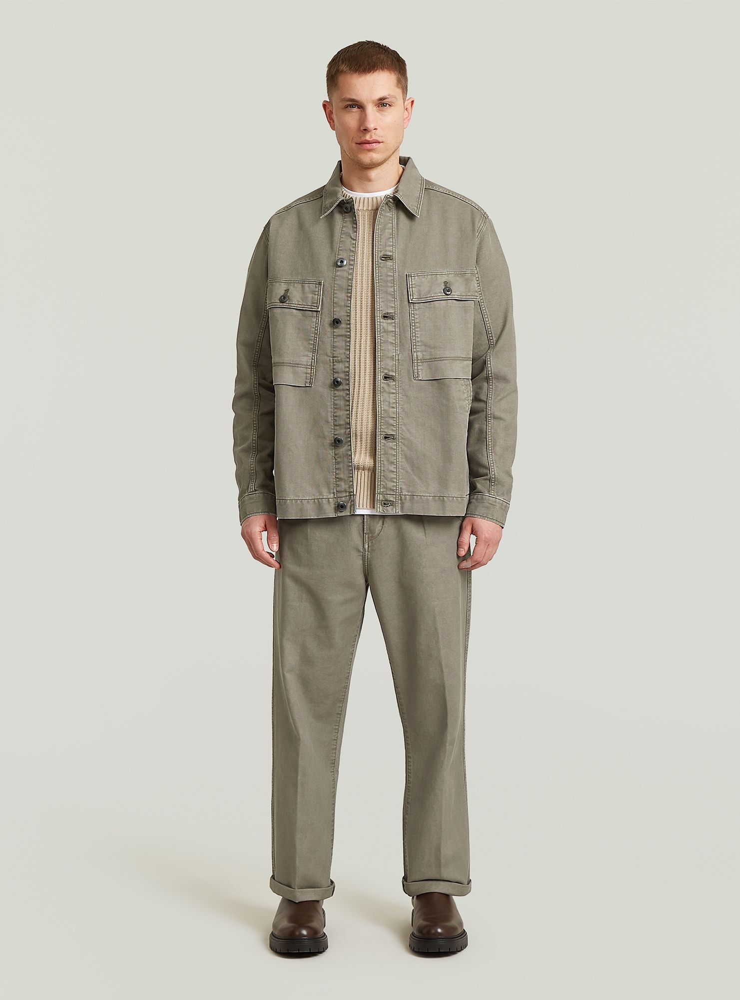 G-STAR Chinohose "Pleated Chino Relaxed" günstig online kaufen