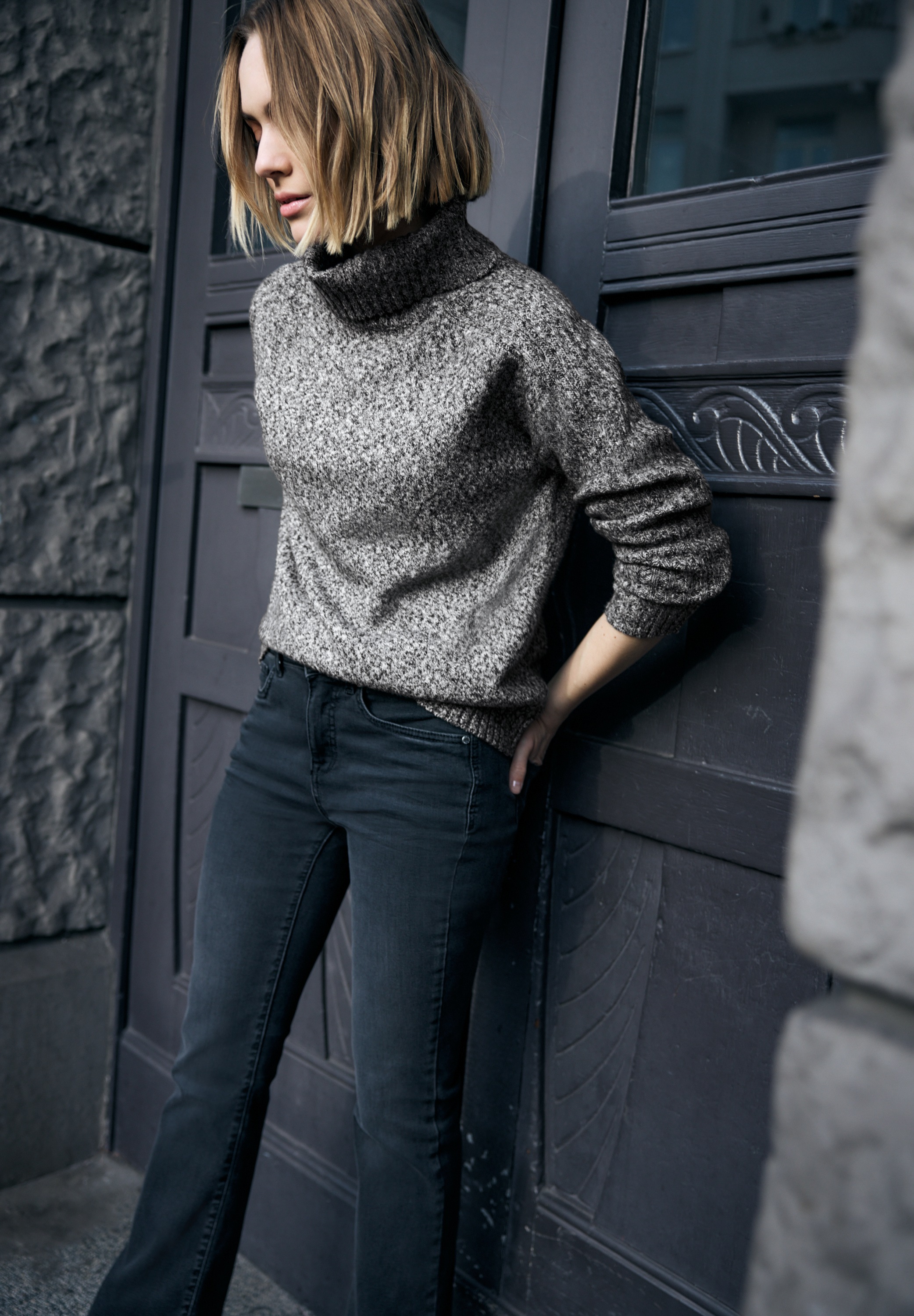 STREET ONE STUDIO Rollkragenpullover im soften Baumwoll-Mix