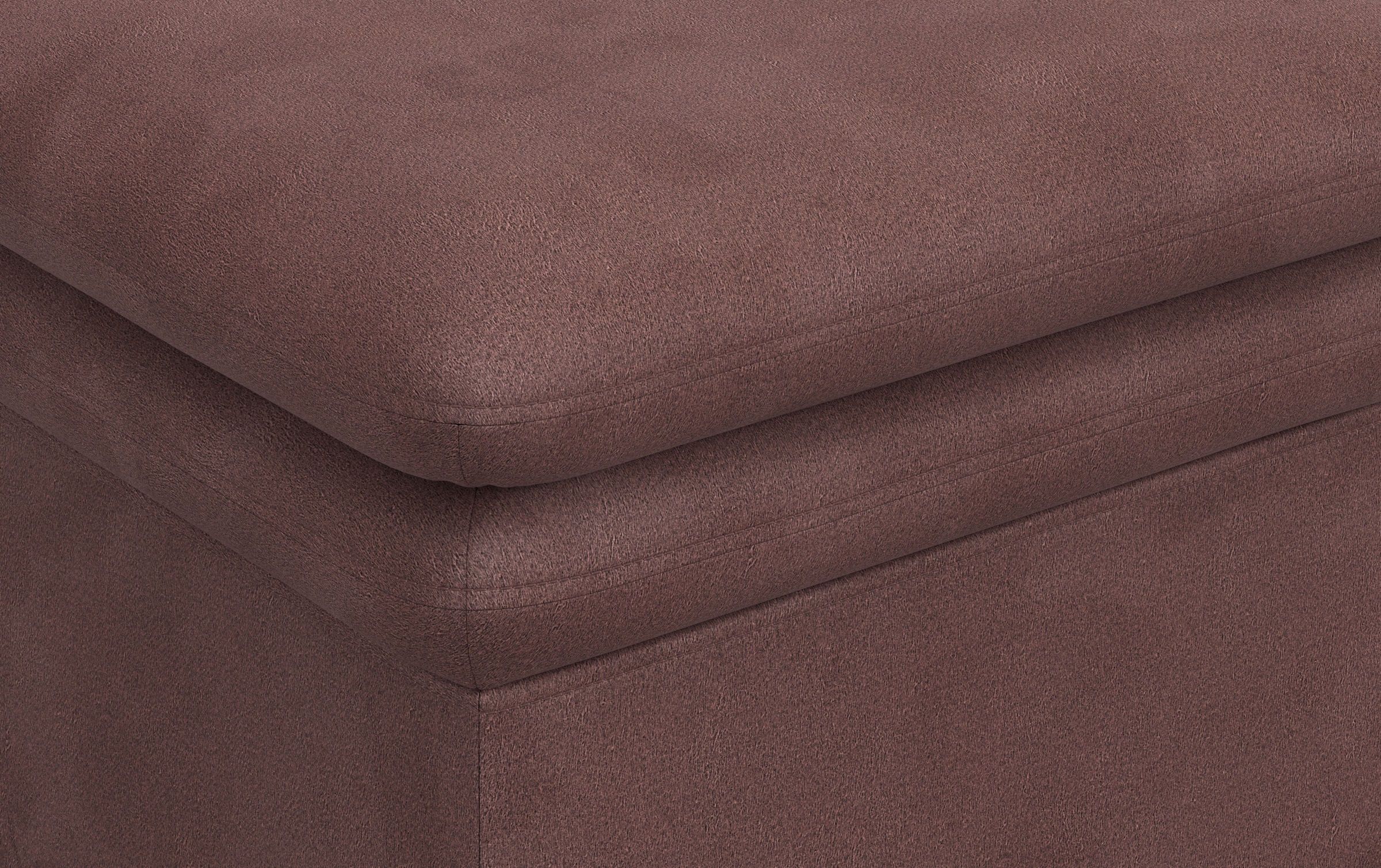 Hocker COTTA "Leandra", braun, B:65cm H:46cm T:65cm, NaturLEDER: Bitte beachten Sie, dass Lederbezüge mehr Nähte aufweisen als Stoffbezüge.;Kunstleder Softlux;NaturLEDER (echtes Rindsleder) im Sitz. Korpus in passendem Kunstleder Softlux bezogen;Luxus-Mic 6