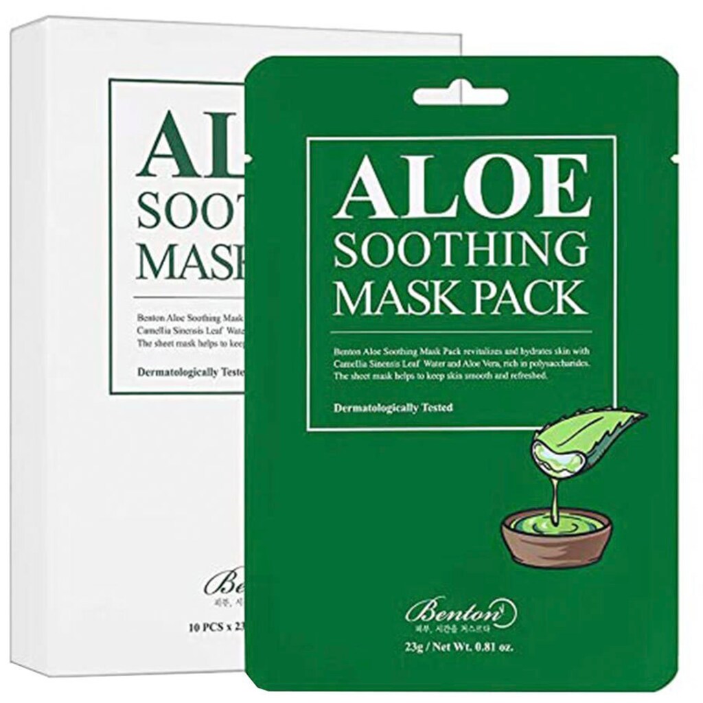 Benton Tuchmaske »Soothing Mask Pack«, (Packung, 10 tlg.)