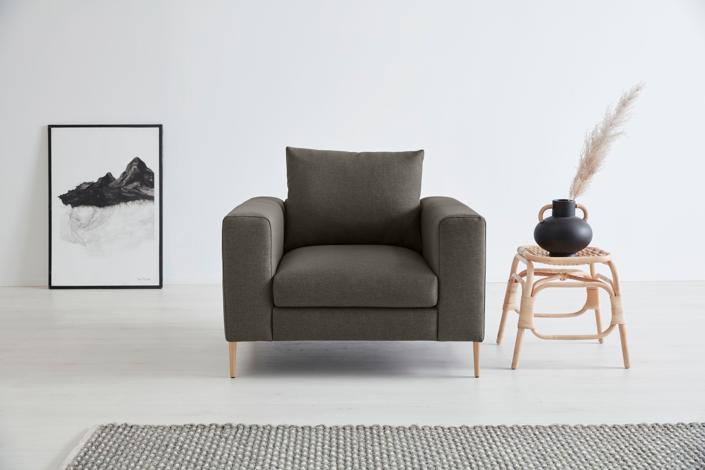 OTTO products Loungesessel »Finnja«, mit Recycling-Bezug