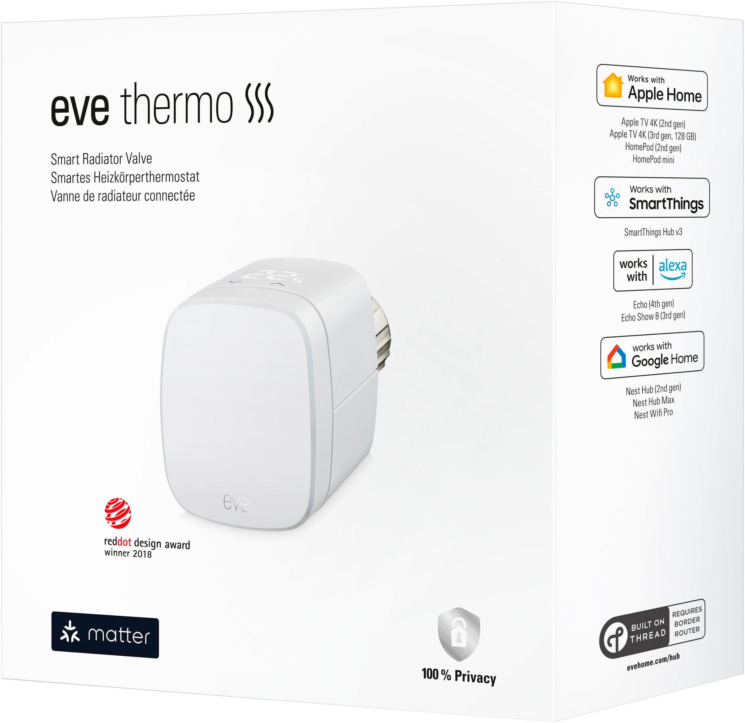 EVE Heizkörperthermostat »Thermo (Matter)-2er Pack«