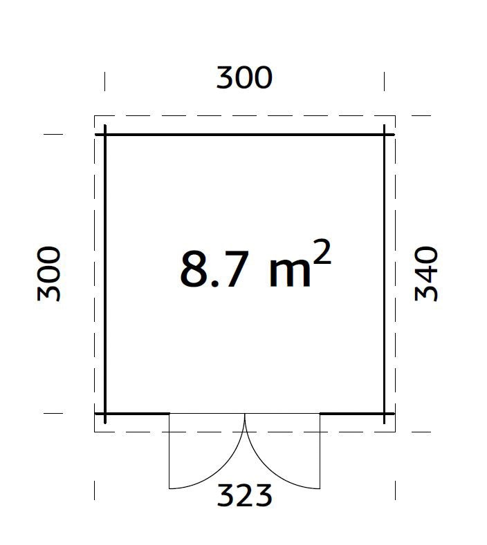 Palmako Gartenhaus »Ella«, 8,7 m²
