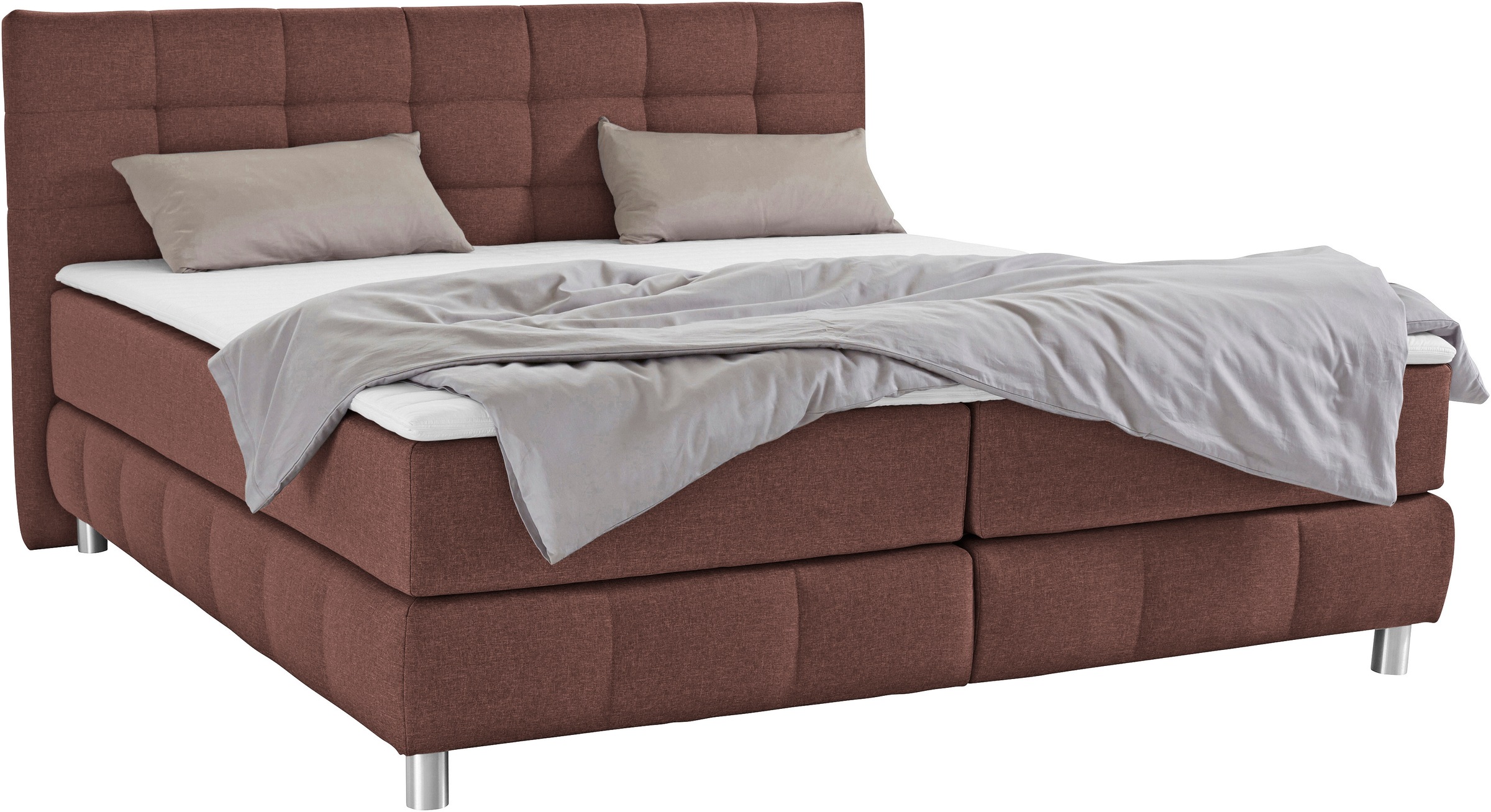 Home affaire Boxspringbett "Salo" incl. Topper, 6 Breiten, 2 Härtegrade, TF günstig online kaufen