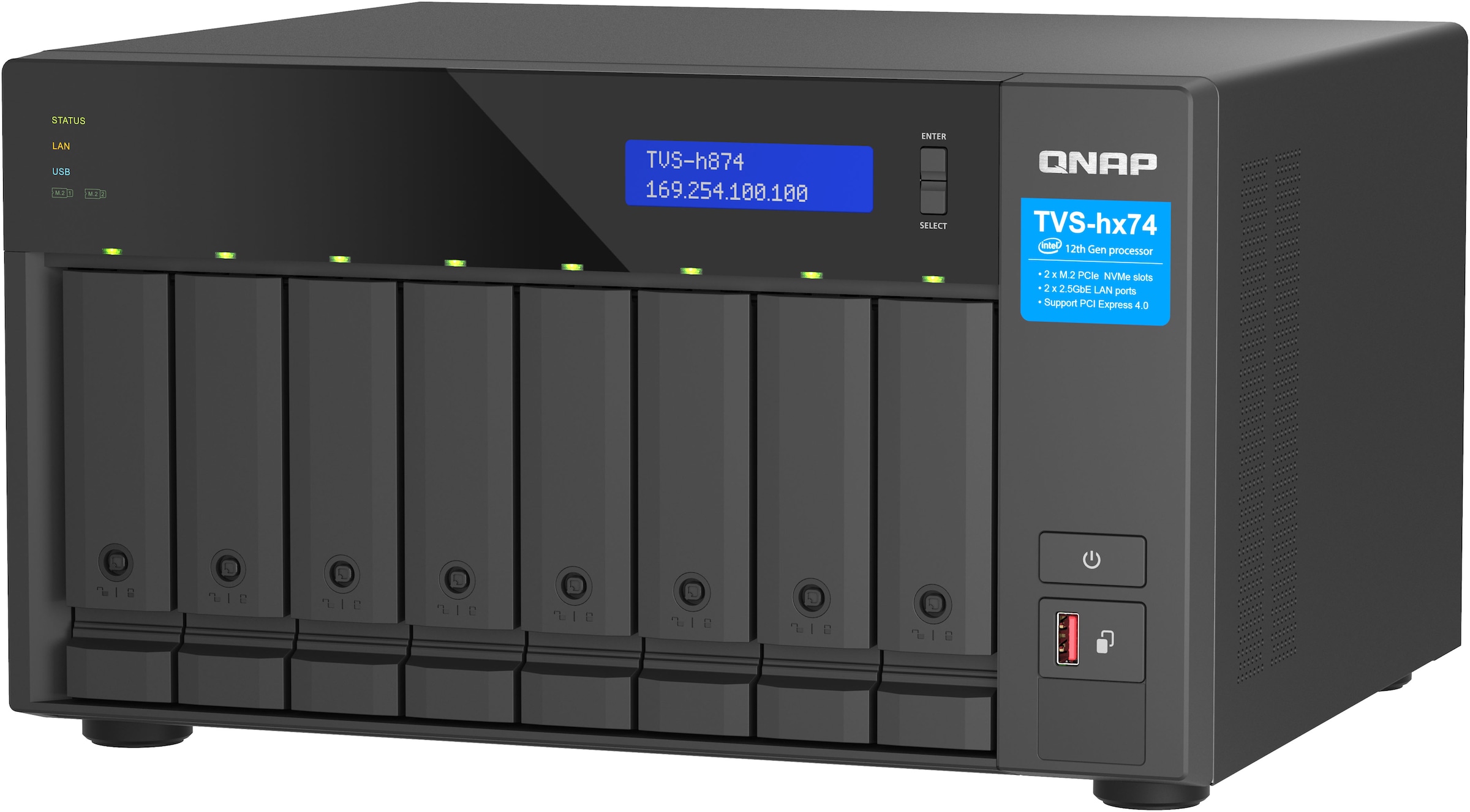 QNAP NAS-Server »TVS-H874T-I7-32G«