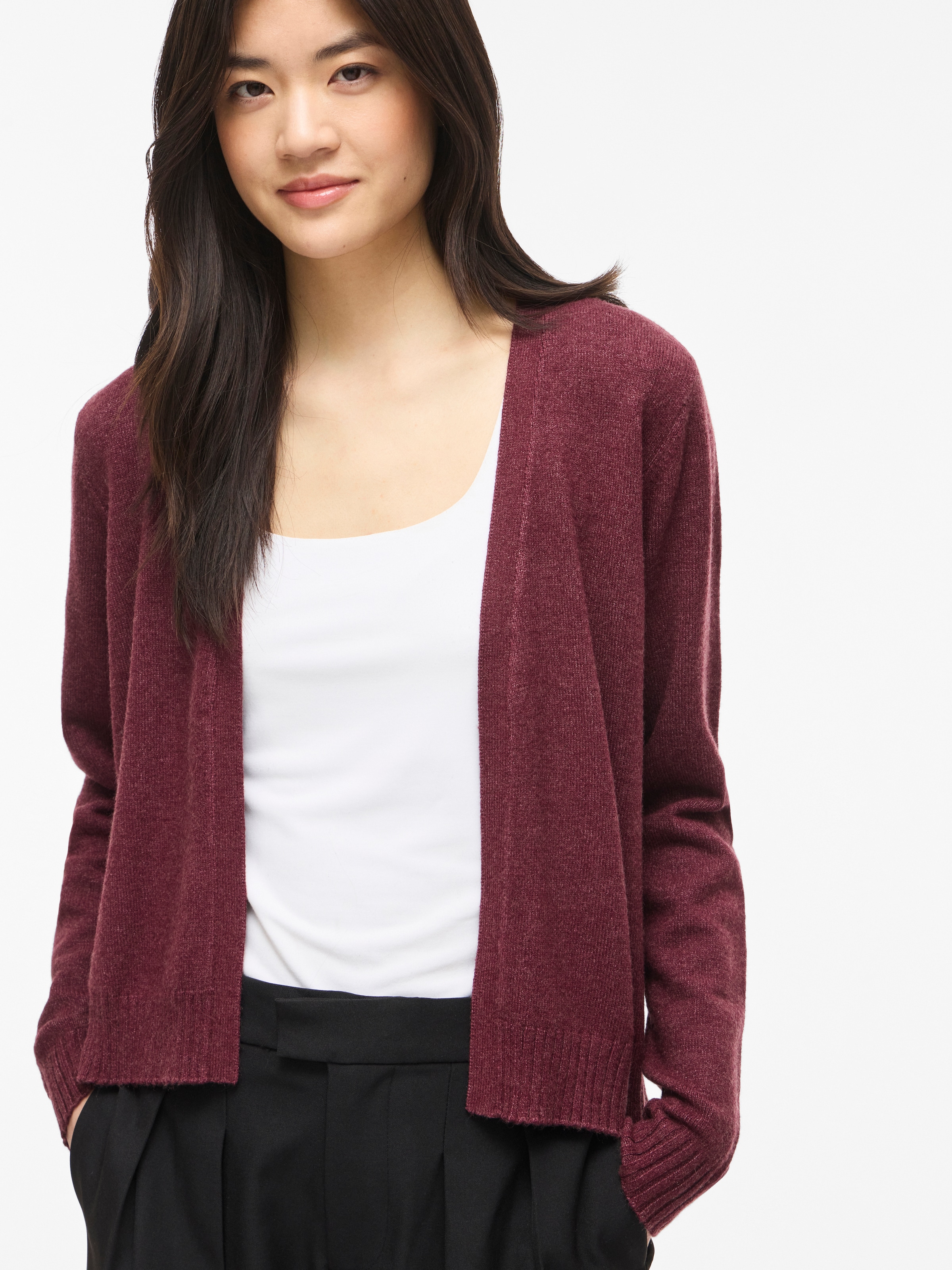 Vila Cardigan "VIRIL SHORT L/S KNIT CARDIGAN-NOOS" Materialmix, regular fit
