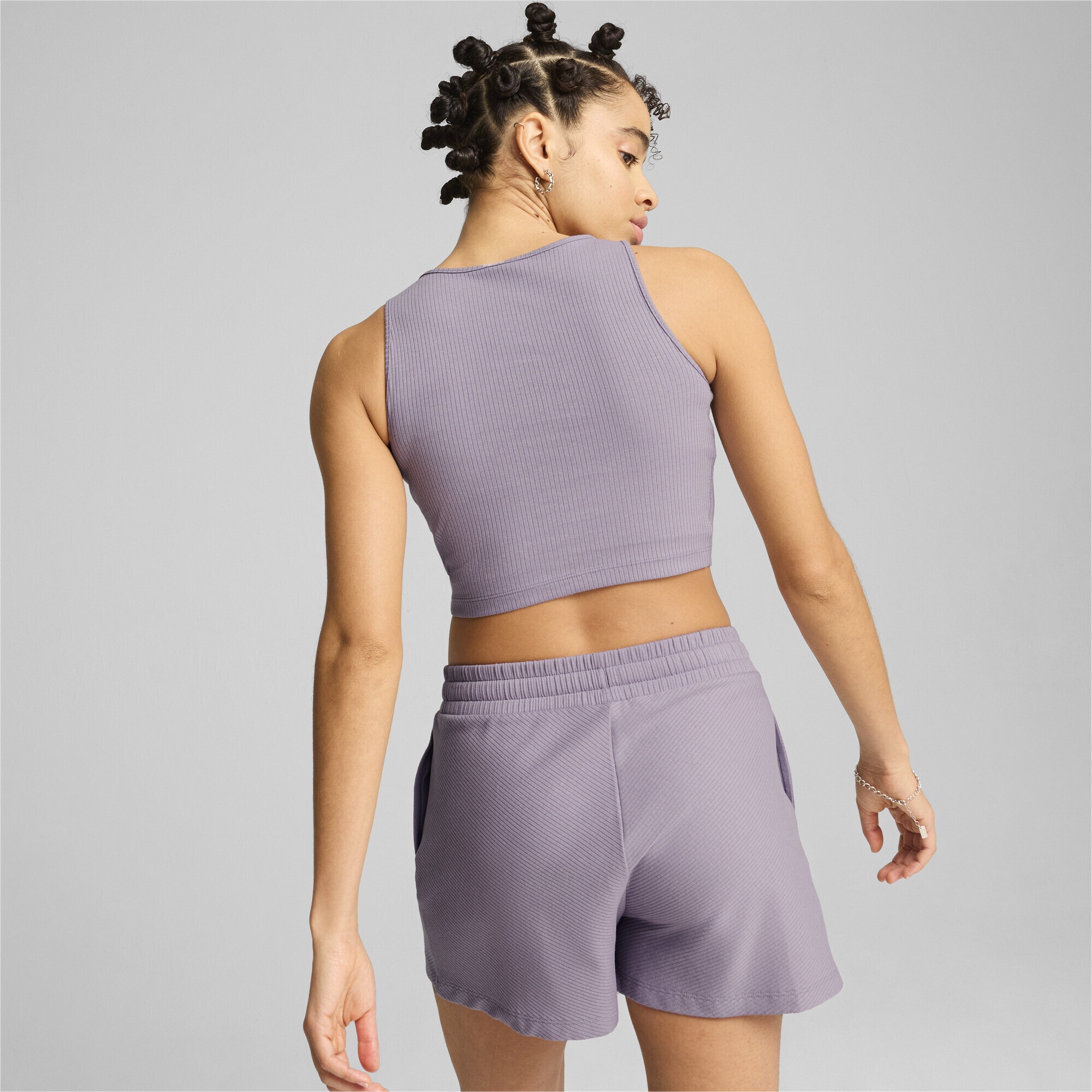 PUMA Crop-Top »CLASSICS Geripptes Crop-Top Damen«