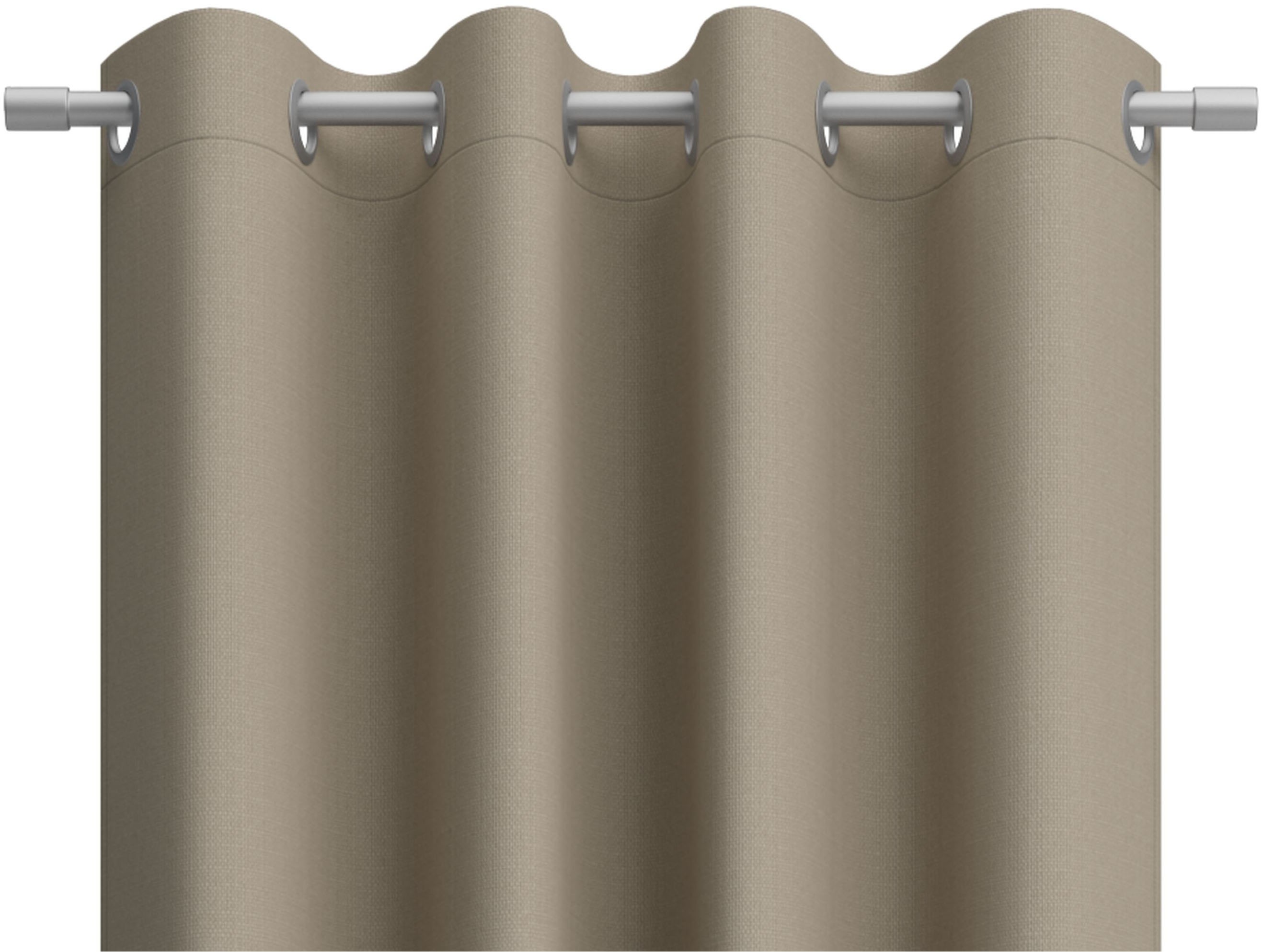 Thumbnail - Neutex for you Vorhang "Linessa" Ösen 1 Stk. tlg. Ösenschal mit Metallösen, Breite 137 cm, nach Maß