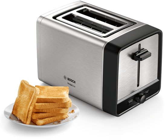 BOSCH Toaster "TAT5P420DE DesignLine", 2 kurze Schlitze, 970 W