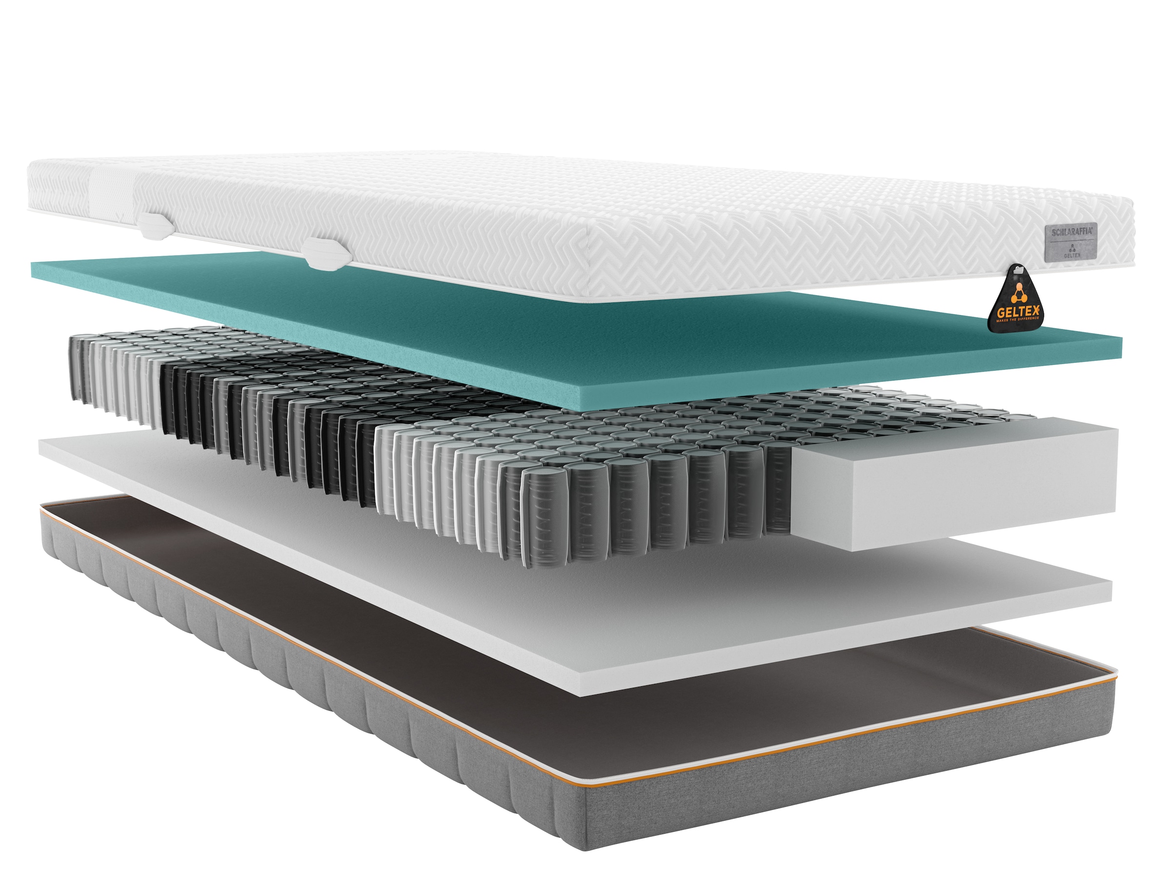 Schlaraffia Taschenfederkernmatratze "GELTEX Quantum Touch Next 220 TFK", 22 cm hoch, Raumgewicht: 45 kg/m³, 420 Federn,