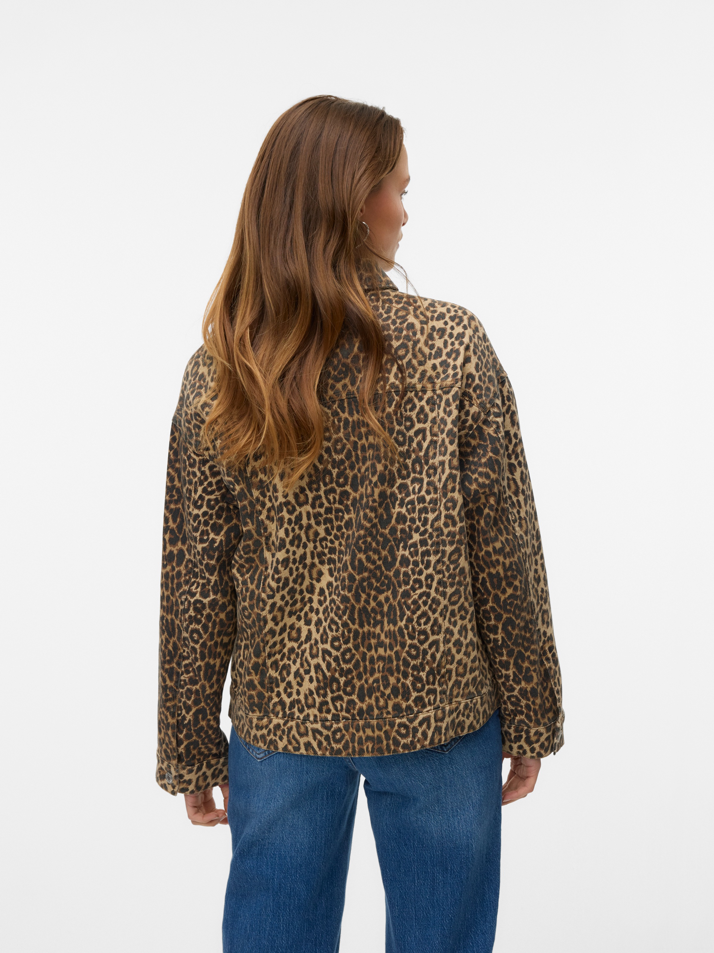 Vero Moda Kurzjacke "VMTESSA LS OVERSIZE DNM AOP JACKET NOOS" mit Animal-Pr günstig online kaufen