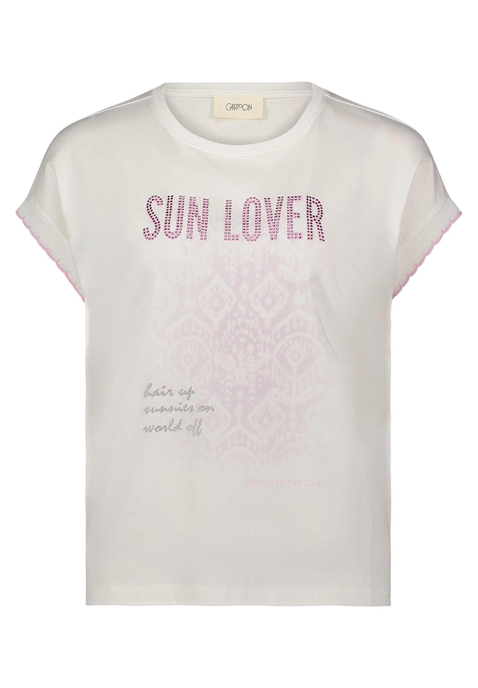 Cartoon Kurzarmshirt »Damen mit Rundhalsausschnitt« 1 Stk. Rippbündchen