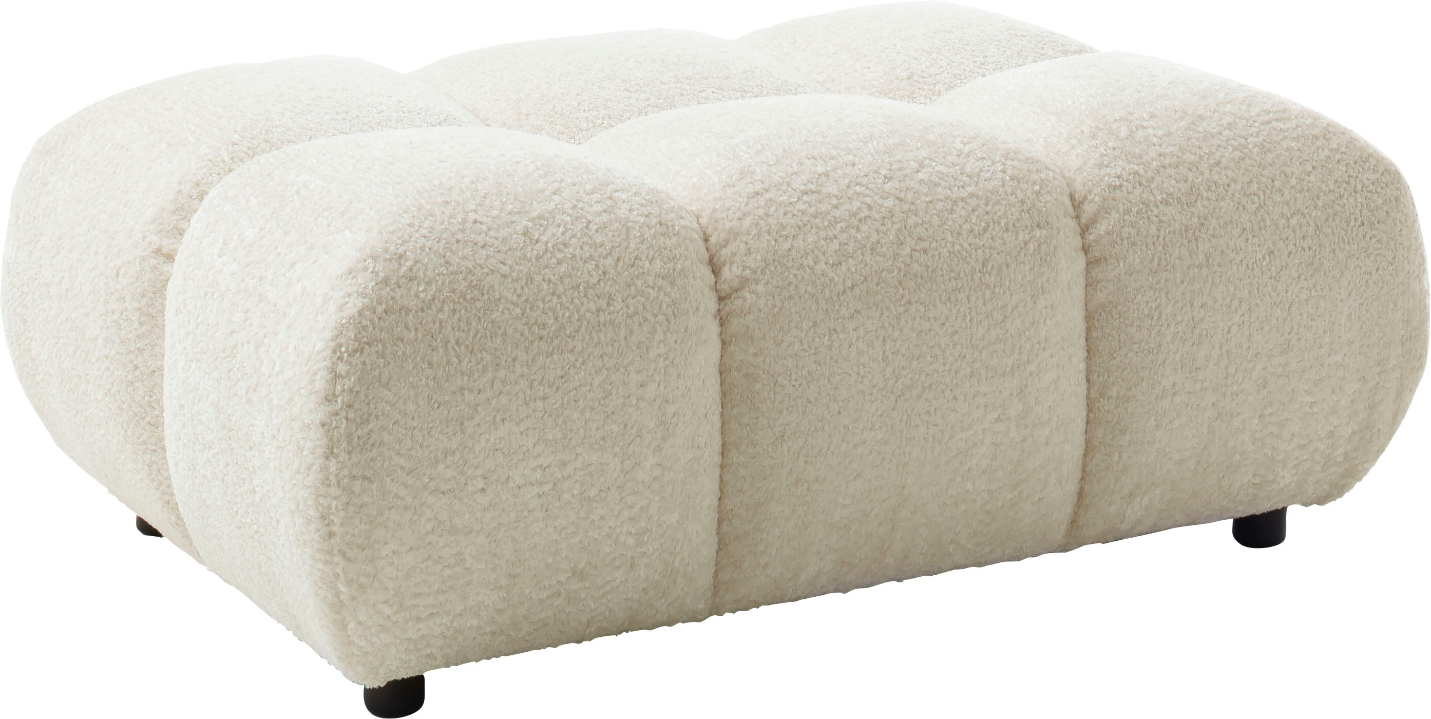 Home affaire Polsterhocker "Cozy Bubble, mit eleganter Steppung, weich gepolstert, 108x73 cm" 1 Stk. tlg. passend zum Sofa und dem drehbaren Sessel der Graceland-Serie