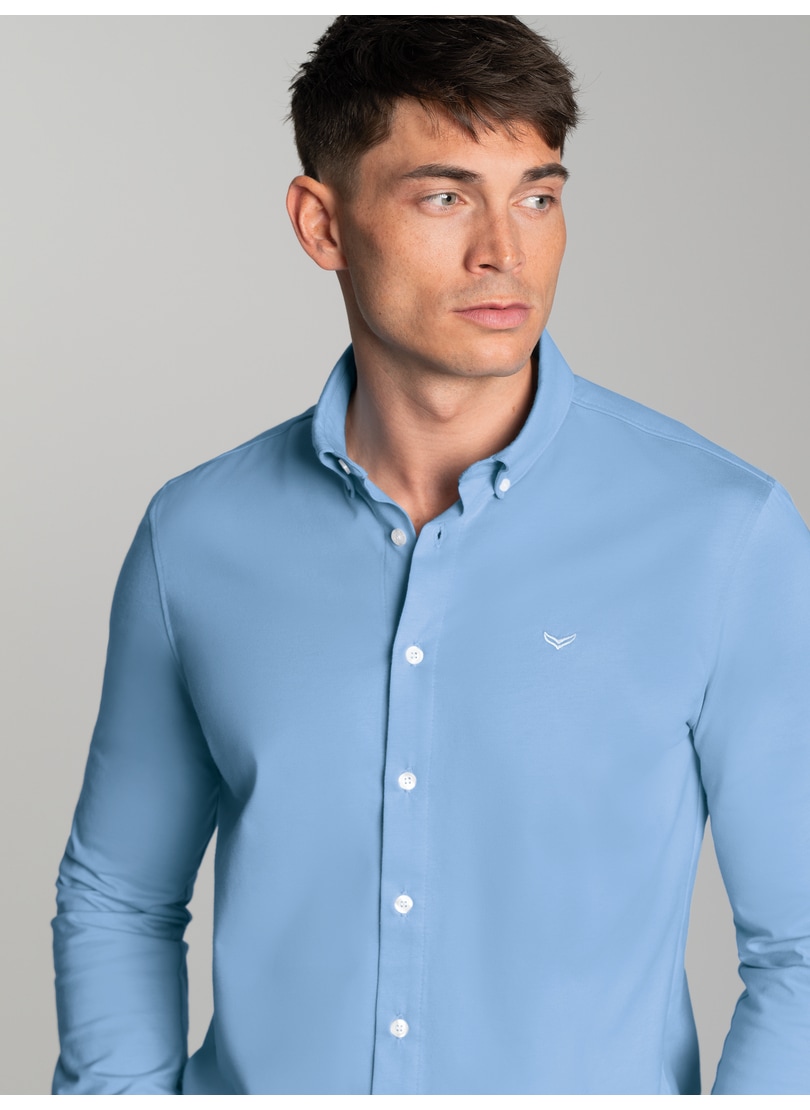 Trigema Poloshirt »TRIGEMA Business-Hemd aus DELUXE-Single-Jersey«, (1 tlg.)