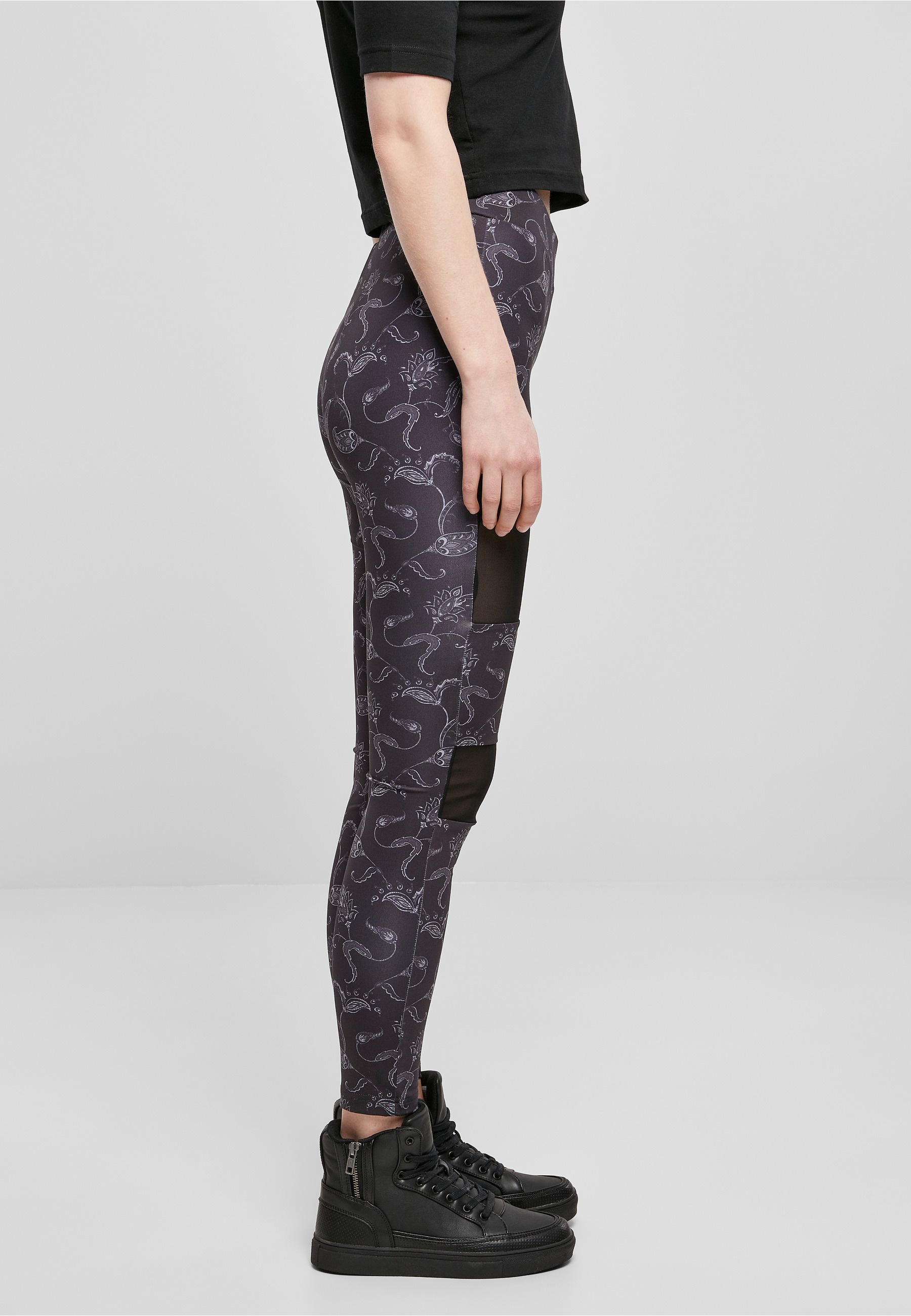 URBAN CLASSICS Leggings »Urban Classics Damen Ladies Tech Mesh AOP Leggings«