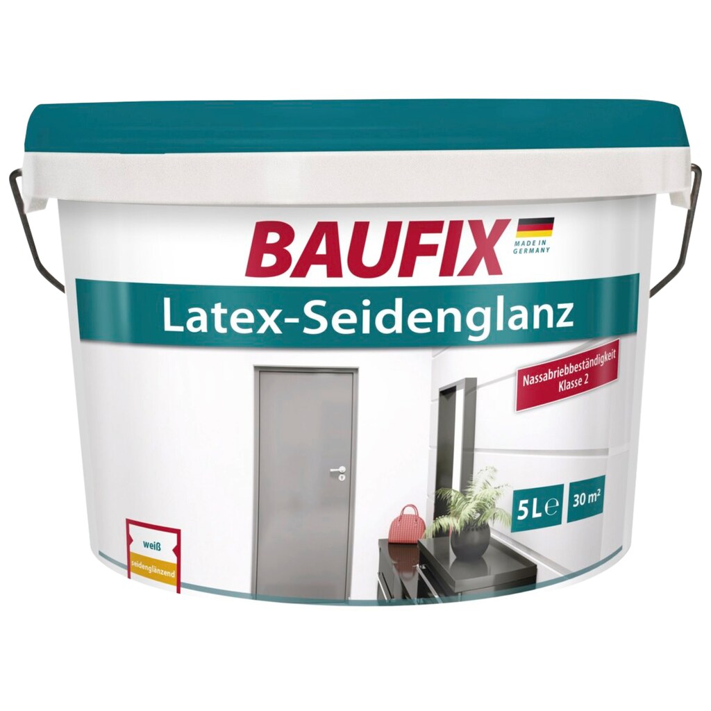 Baufix Wand- und Deckenfarbe »Latex-Seidenglanz«