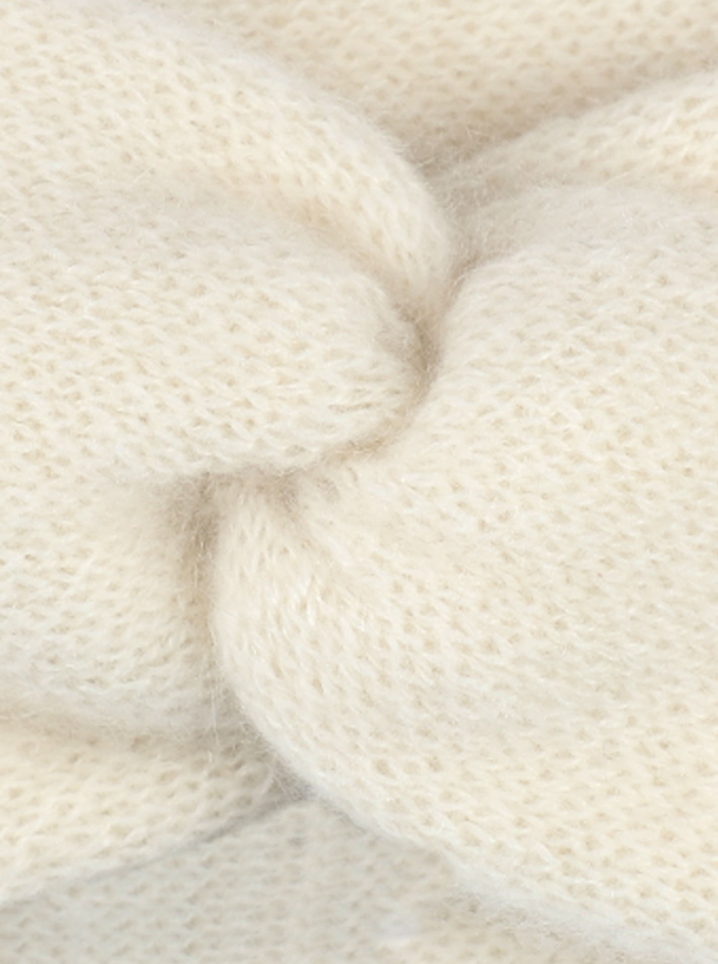 Zwillingsherz Stirnband ""Classic"" Knoten vorn, Cashmere, Feinstrick günstig online kaufen