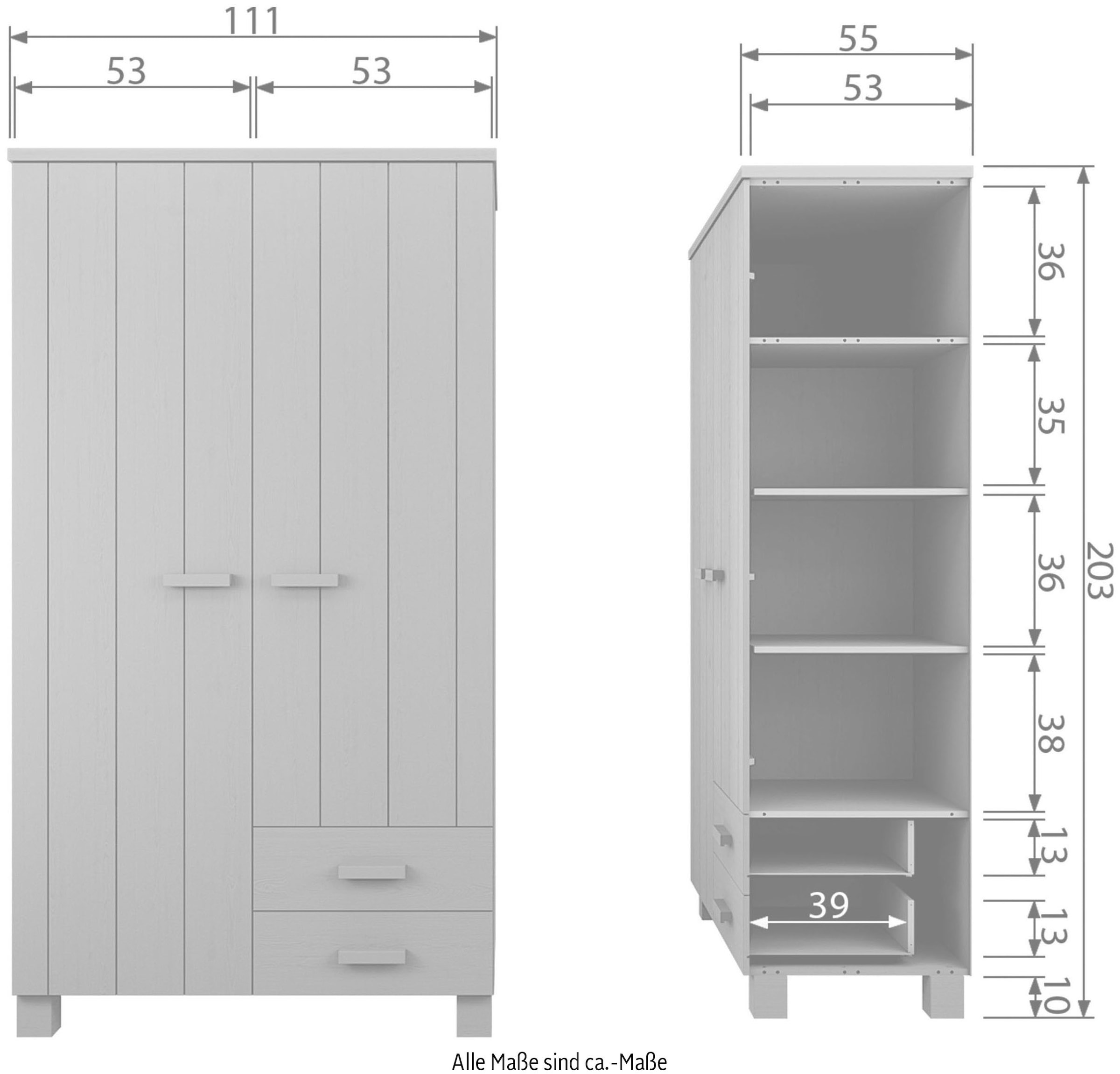 WOOOD Garderobenschrank »Dennis«