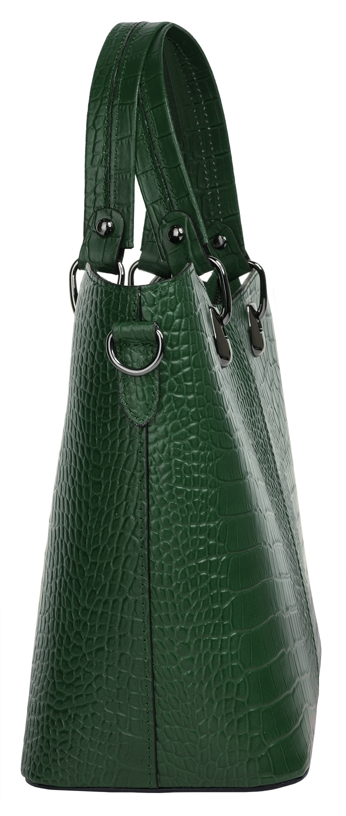 Cluty Henkeltasche, echt Leder, Made in Italy