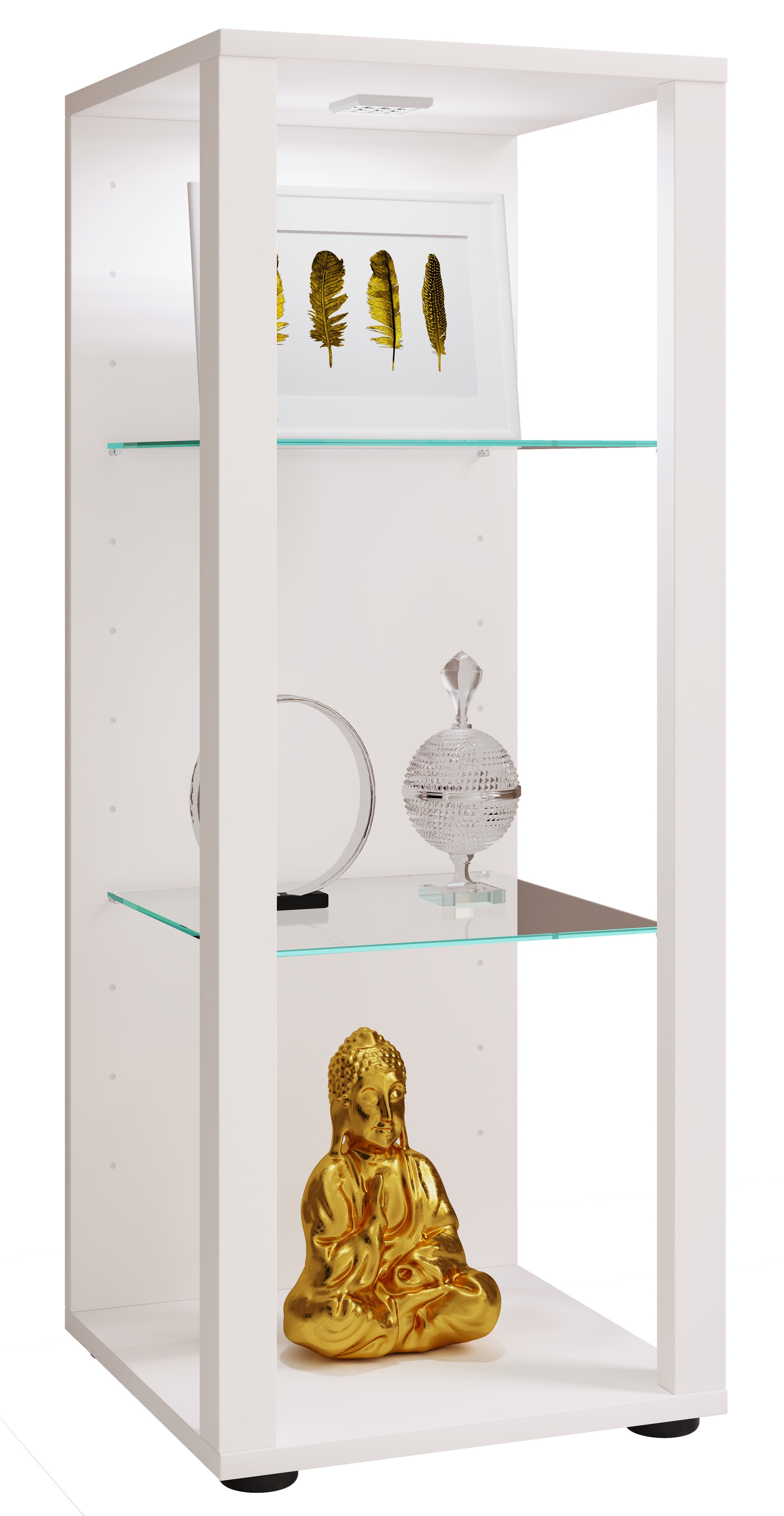 VCM Standvitrine »Glasol«, BxHxL: 35 x 90 x 35 cm - weiss - Image 4