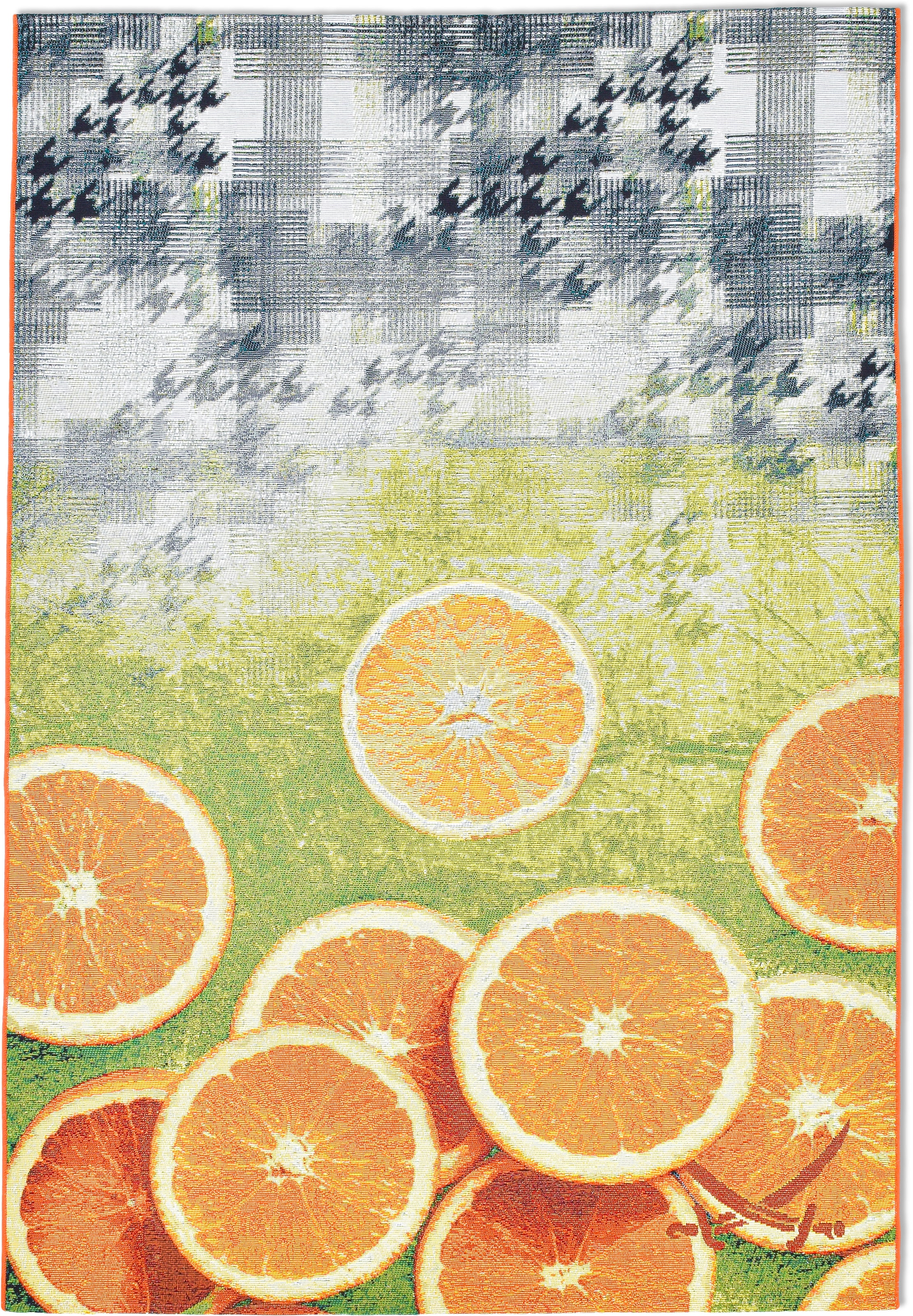 Sansibar Teppich "Rantum Beach 002" rechteckig 5 mm Höhe Flachgewebe, modernes Sommer Design, In- und Outdoor geeignet